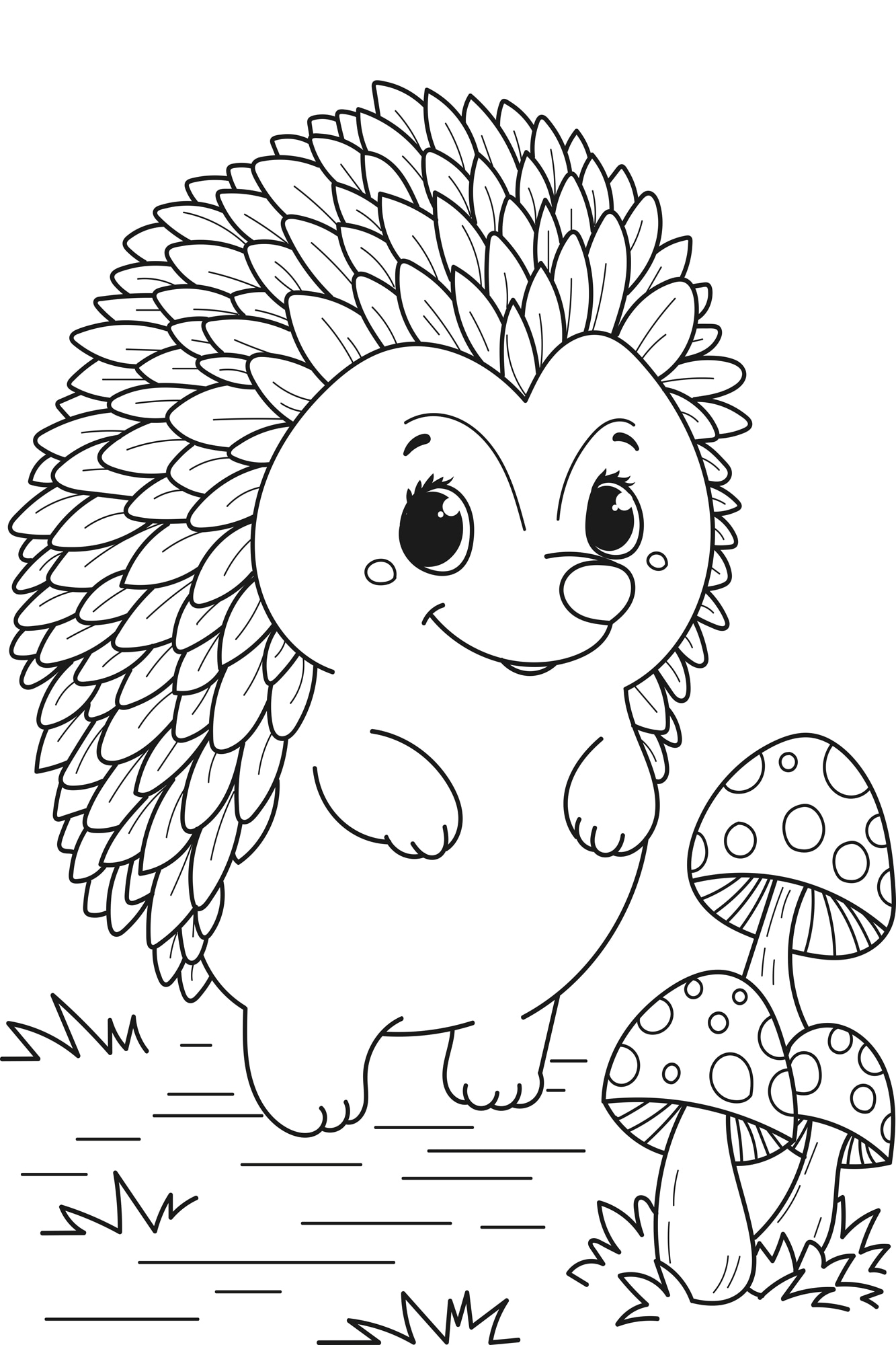 queence Bild "Großer Igel", Figuren-klassische Fantasie-Mädchen-Märchenbild günstig online kaufen