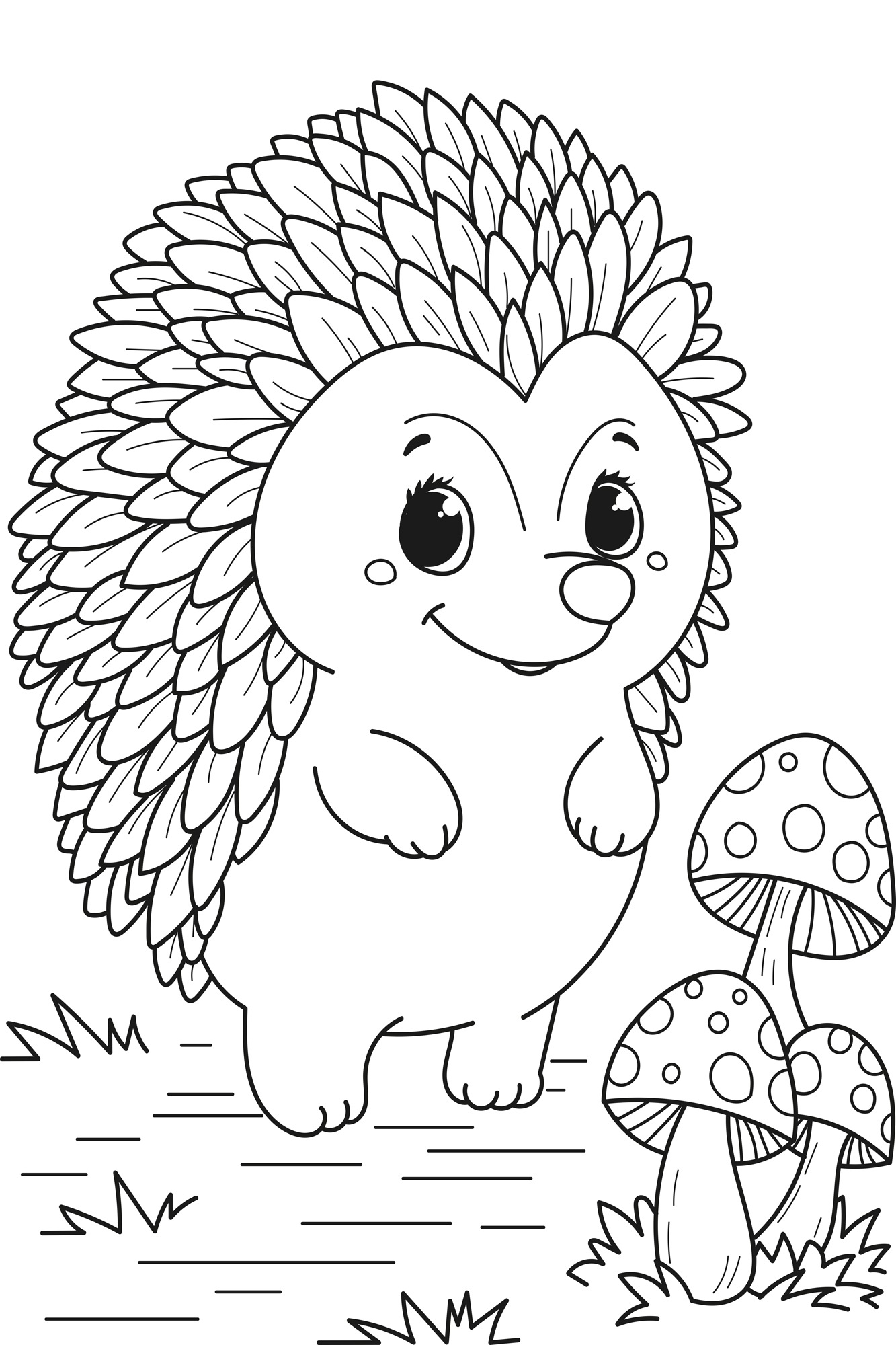 queence Bild "Großer Igel" Figuren  Mädchen  Märchenbilder  klassische Fant günstig online kaufen