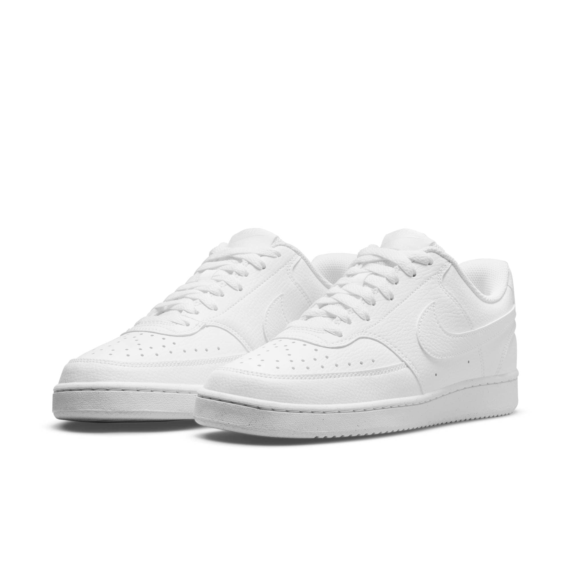 NIKE SPORTSWEAR Damen Sneaker "Court Vision Low Next Nature", Gr. 39, weiß, Synthetik, Schuhe, Design auf den Spuren des Air Force 1