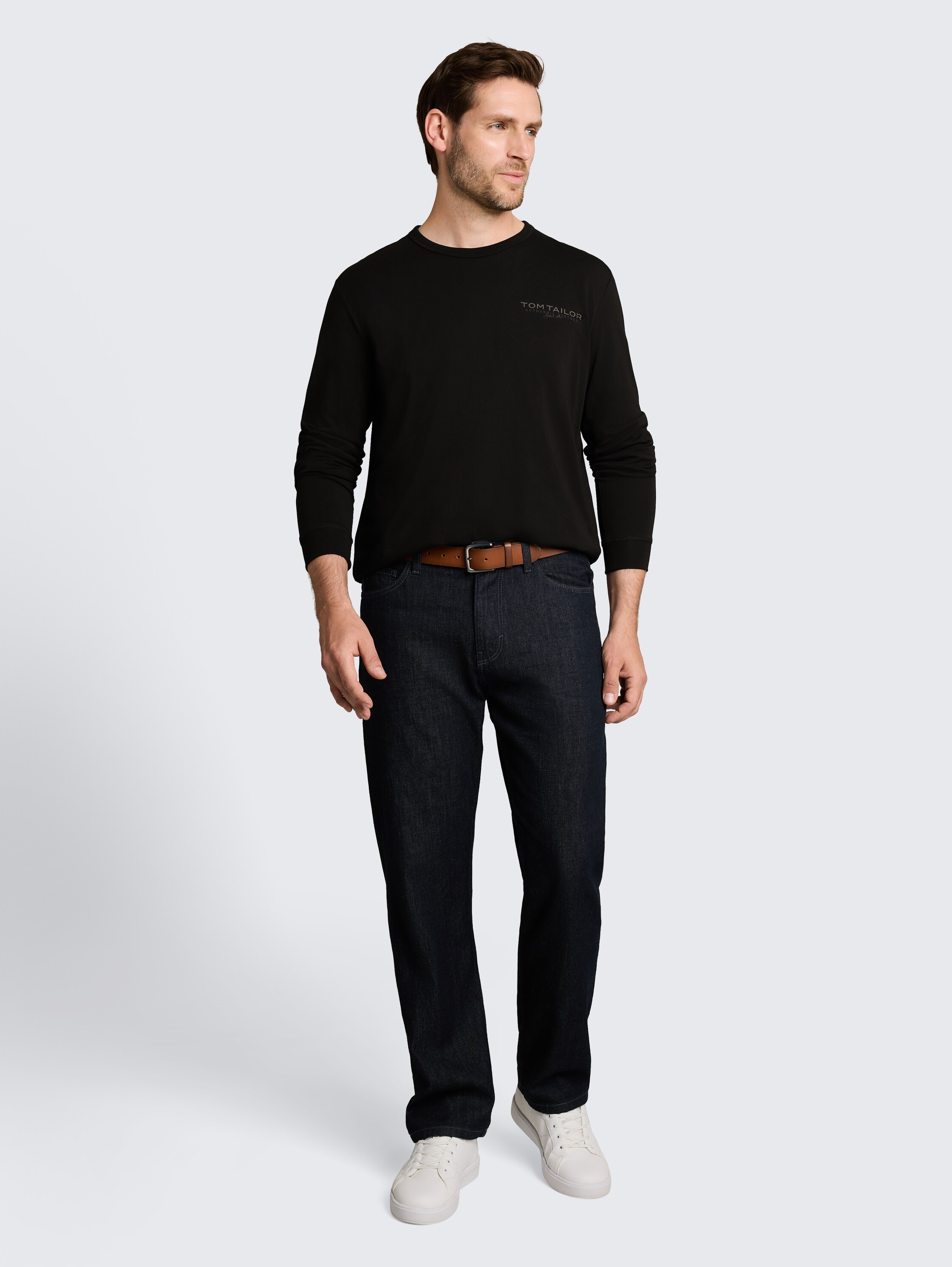 TOM TAILOR Langarmshirt mit Logo-Print