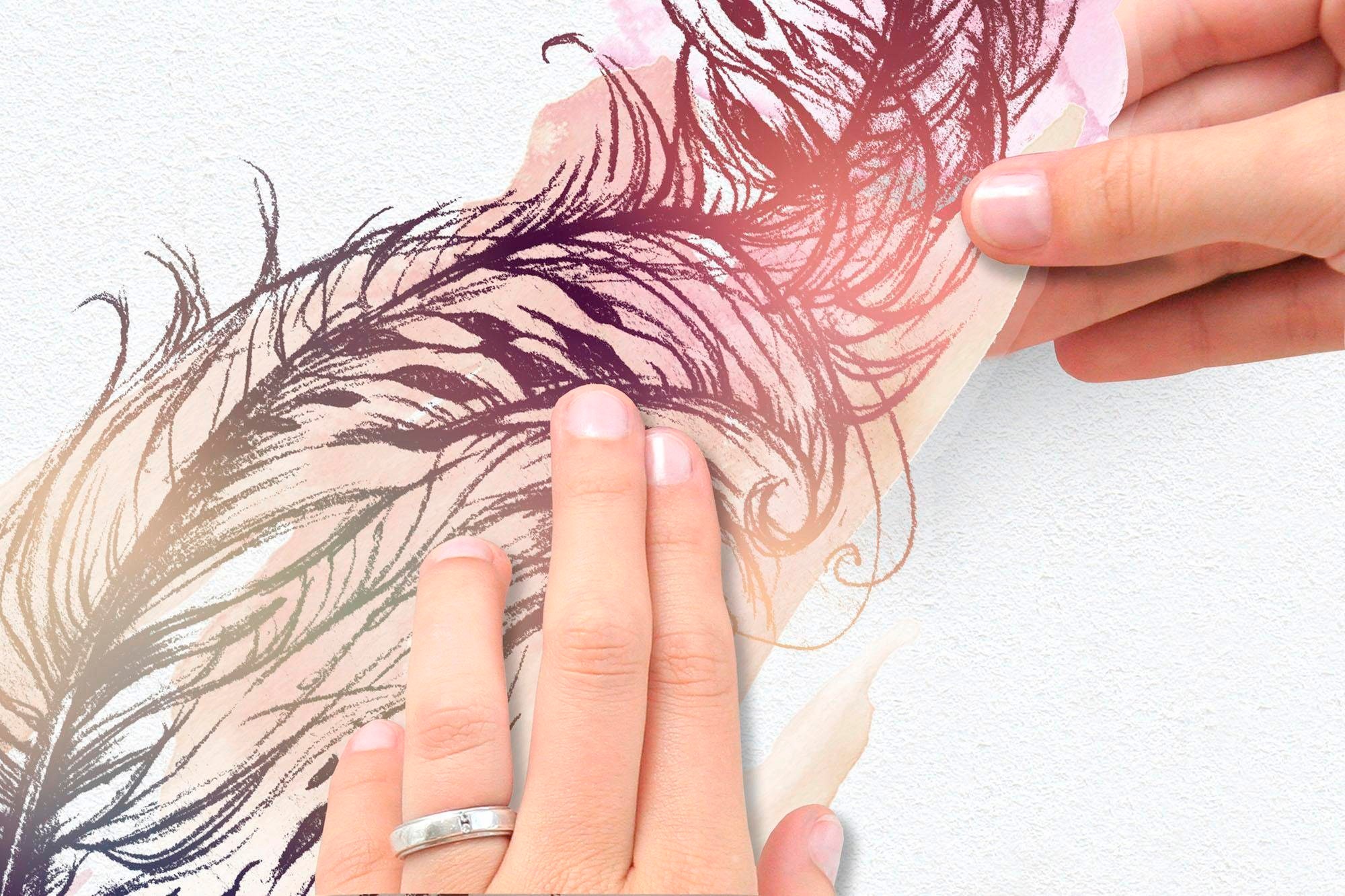 Thumbnail - Komar Wandtattoo "Inspiration - Größe 50 x 70 cm" selbstklebend, Wandsticker