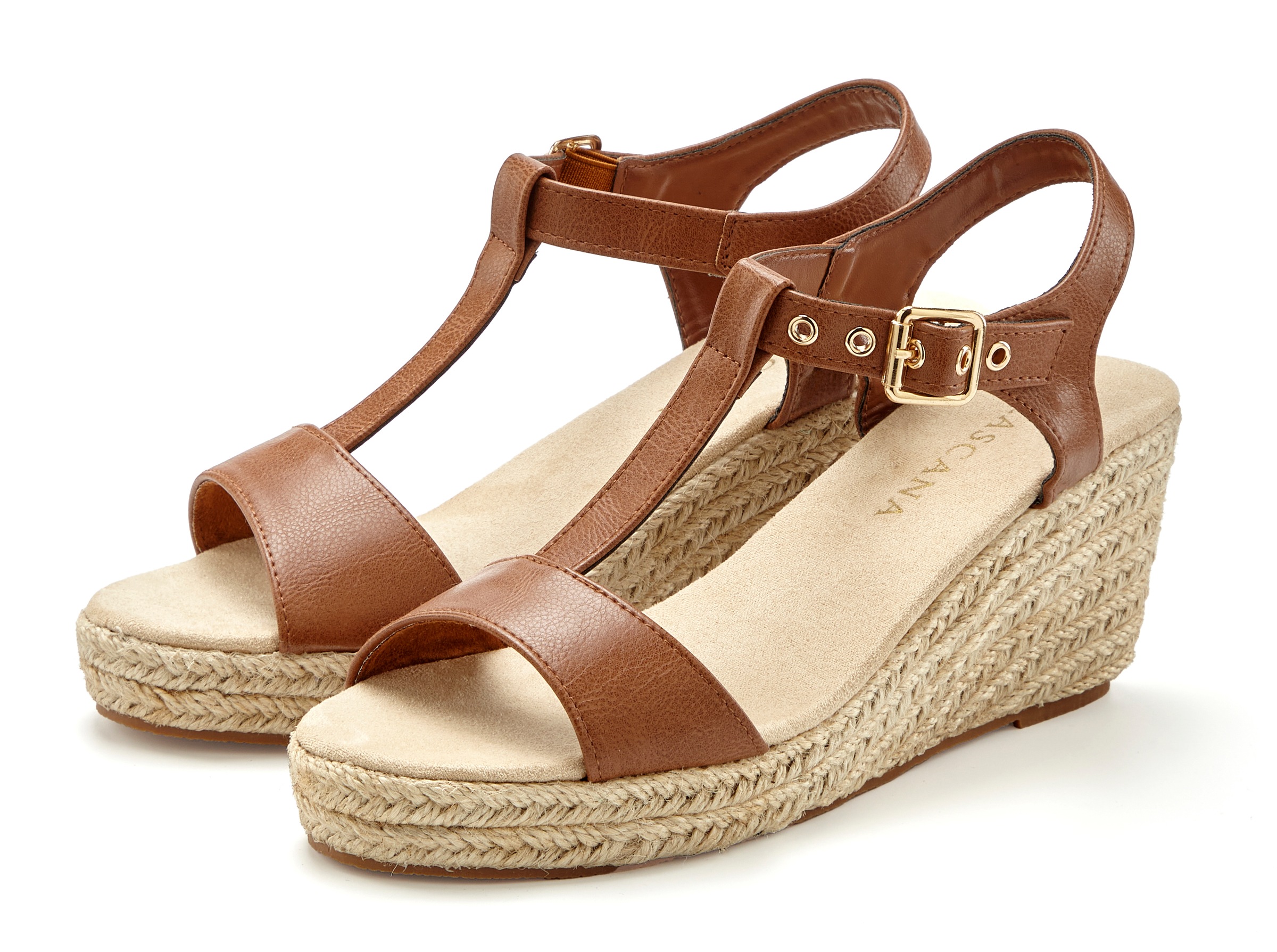 LASCANA Sandalette "Sommerschuh, Keilsandalette, Sandale," mit Keilabsatz VEGAN