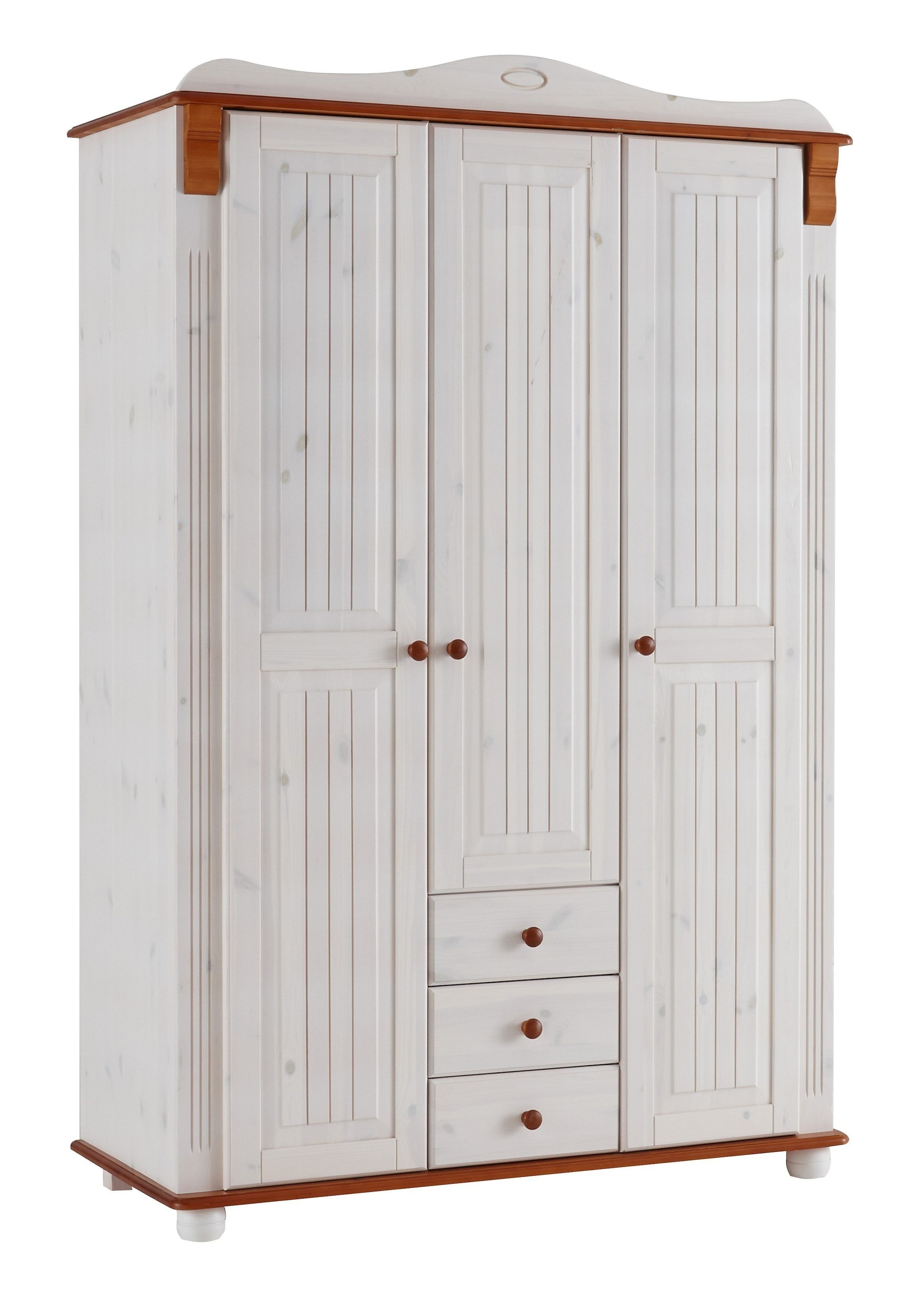 OTTO home Kleiderschrank "Adele" aus massiver Kiefer, Landhausstil
