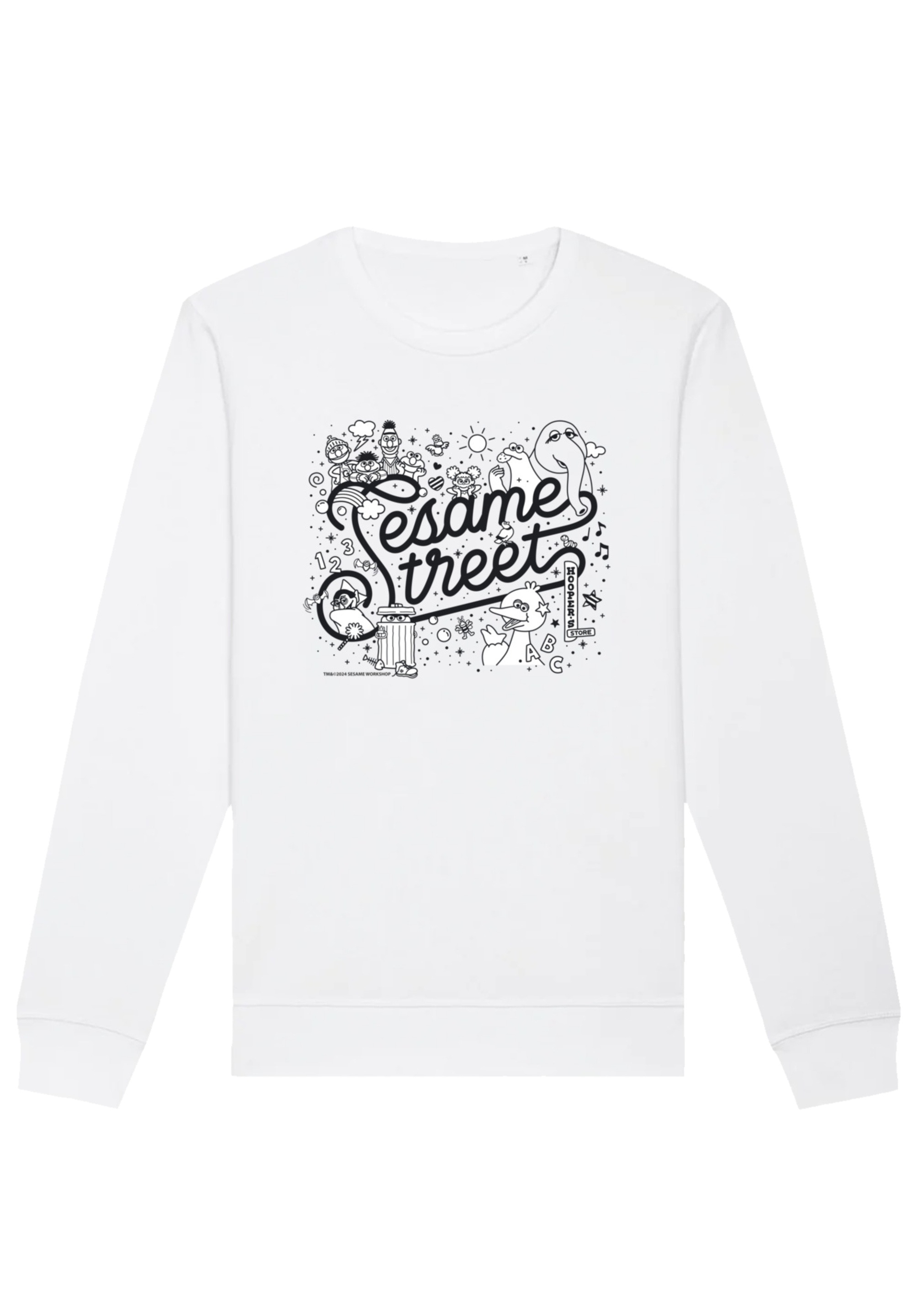 F4NT4STIC Sweatshirt "Sesamstraße Collage Black & White", Premium Qualität, günstig online kaufen