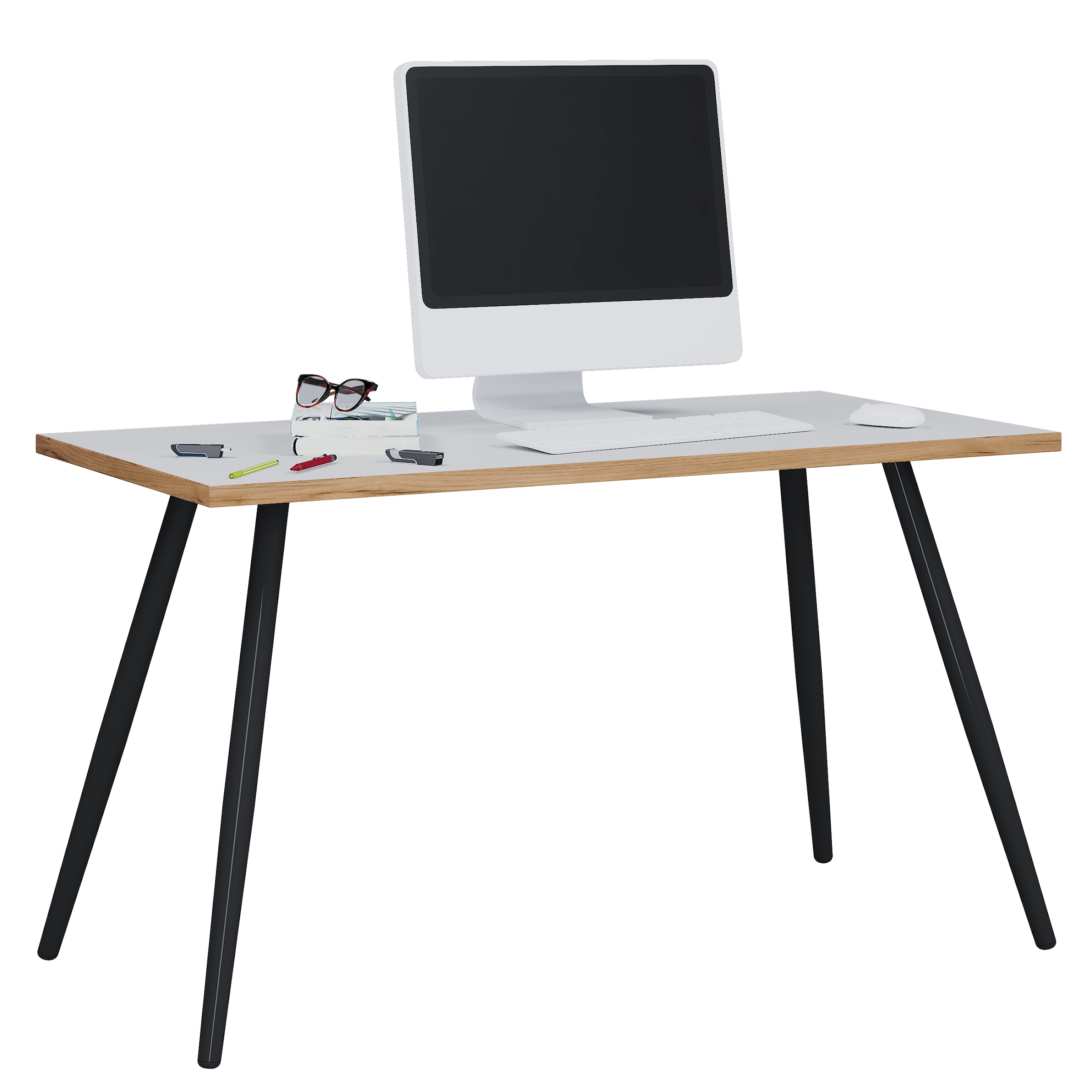 VCM Schreibtisch "Schreibtisch Bürotisch Computertisch Salia 138x50" 1 Stk. tlg.