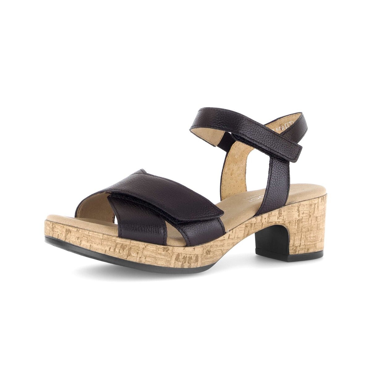 Plateausandaletten GABOR "Plateau Sandale", Damen, Gr. 36, schwarz, Schuhe 10