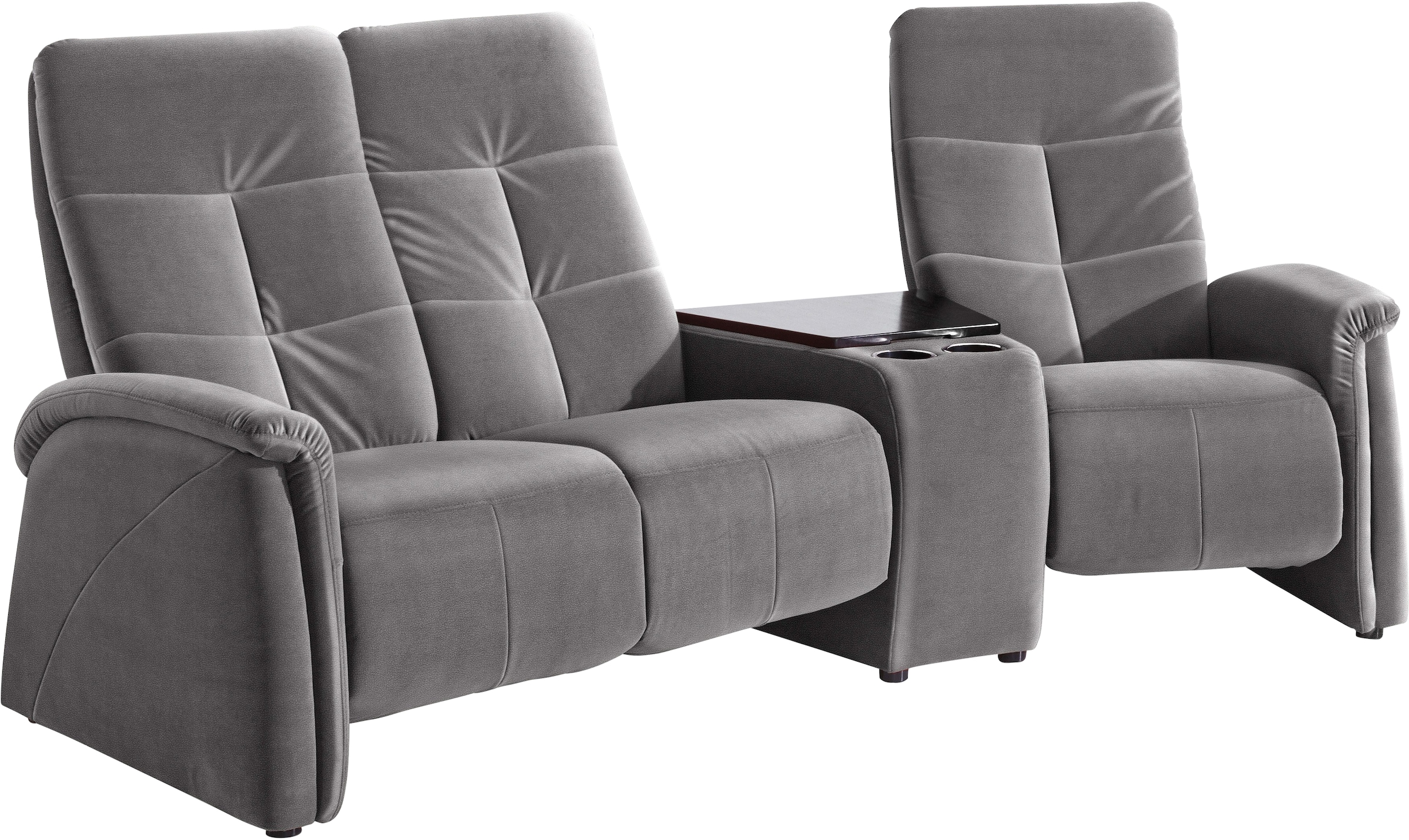 exxpo - sofa fashion 3-Sitzer "Tivoli, Kinosofa mit Tischablage und Stauraumfach, bequem", mit Relaxfunktion