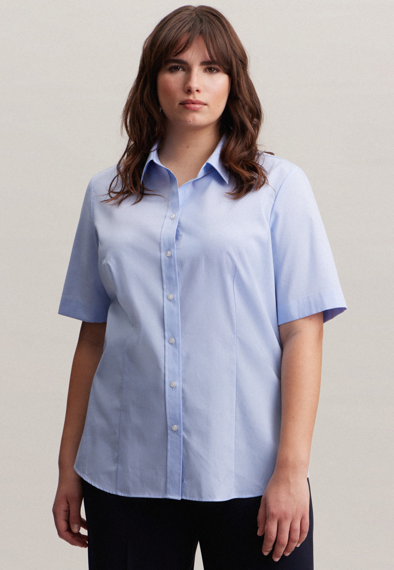 seidensticker Hemdbluse, Kragen Uni