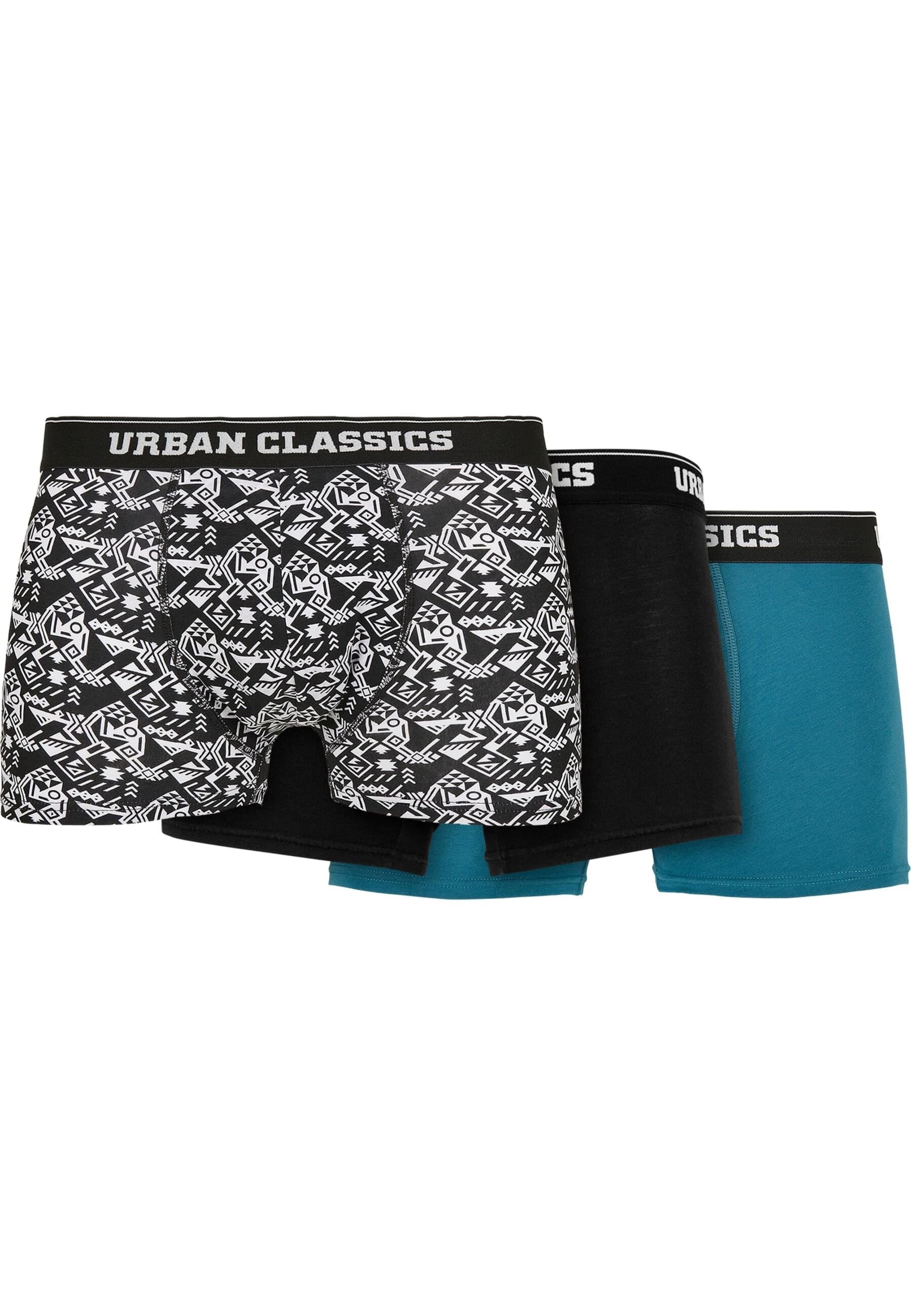 URBAN CLASSICS Boxershorts "Urban Classics Herren Organic Boxer Shorts 3-Pack", (1 St.)