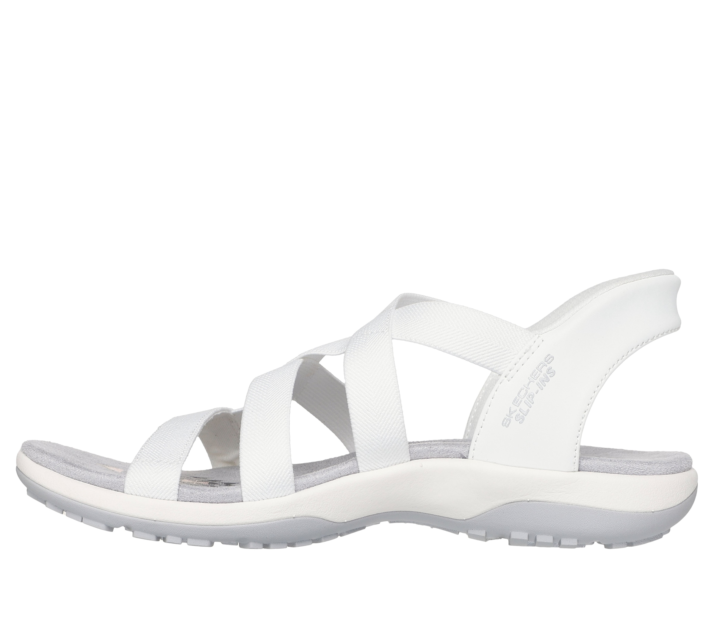 Skechers Sandale »REGGAE SLIM-STRETCH FLEX«  Flats, Trekking Sandale mit Slip-ins Funktion