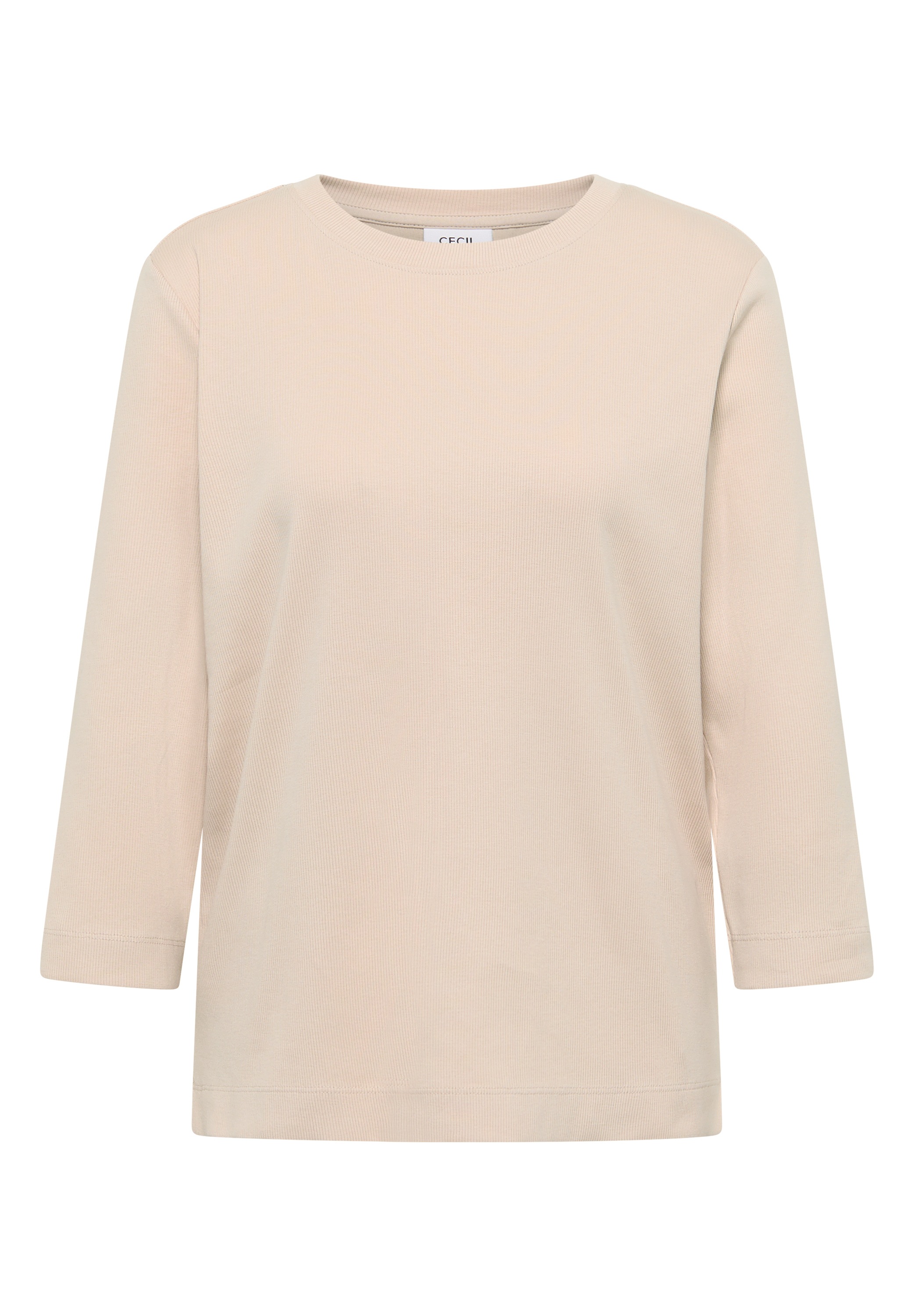 Cecil Rundhalsshirt, aus Baumwolle mit Stretchante