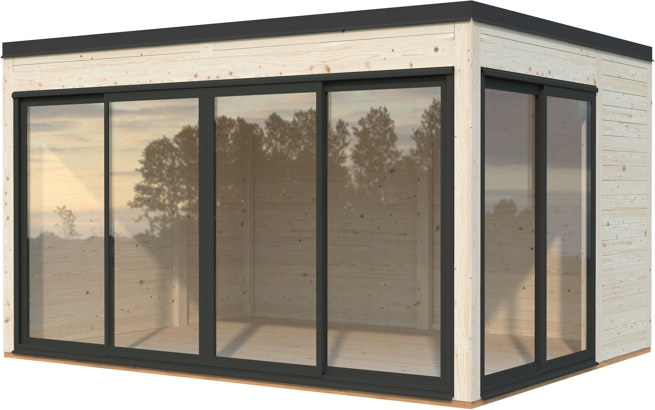 Palmako Holzpavillon »Serena 12,6 m² Set 1 Slide« BxTxH: 420x320x250 cm