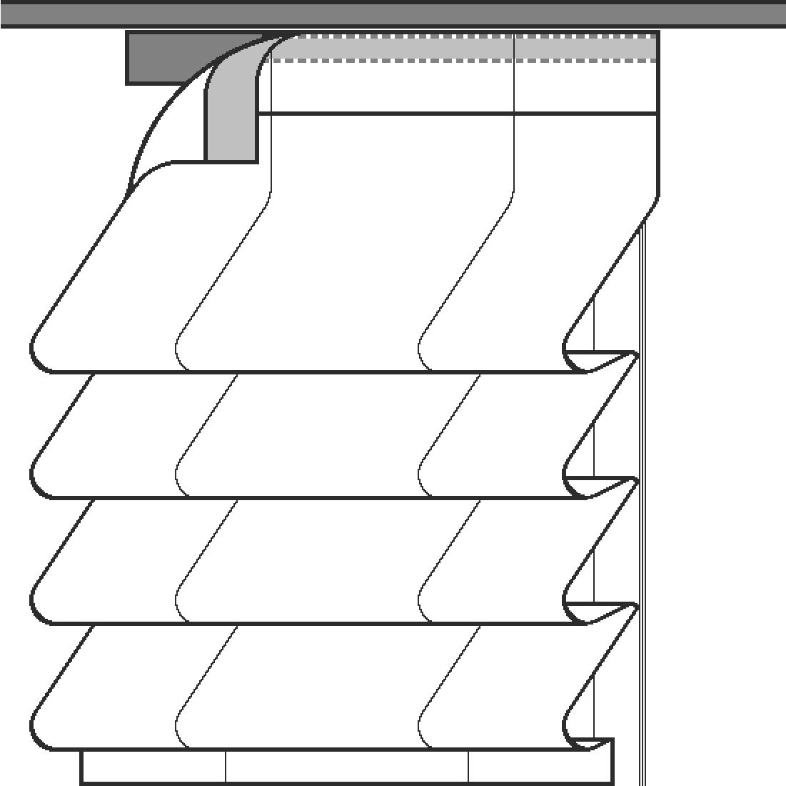 Neutex for you! Raffrollo »Basic«, Klettschiene BAUR mit 