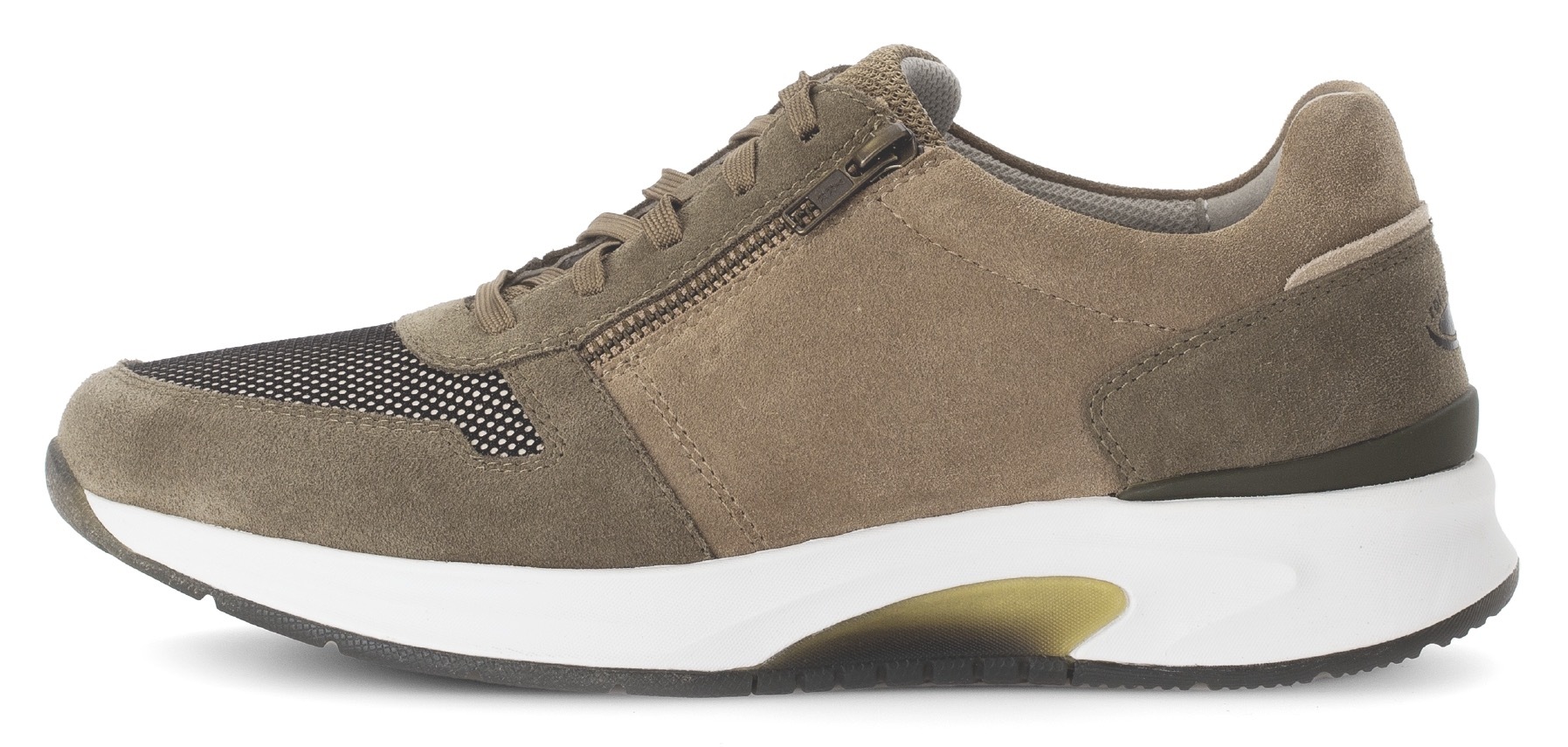 Gabor Rollingsoft Keilsneaker, Freizeitschuh, Halbschuh, Schnürer mit Außenreißverschluss, G-Weite