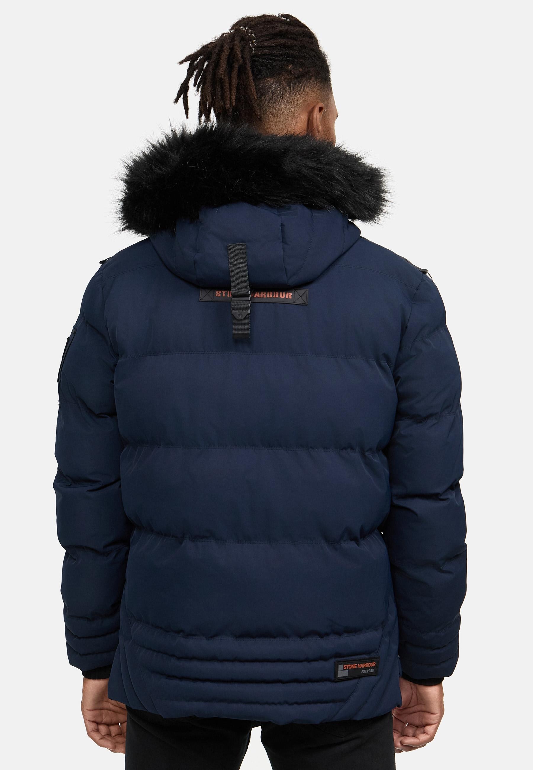 Stone Harbour Steppjacke »Romaan«, mit Kapuze, gesteppte Winterjacke mit Kapuze