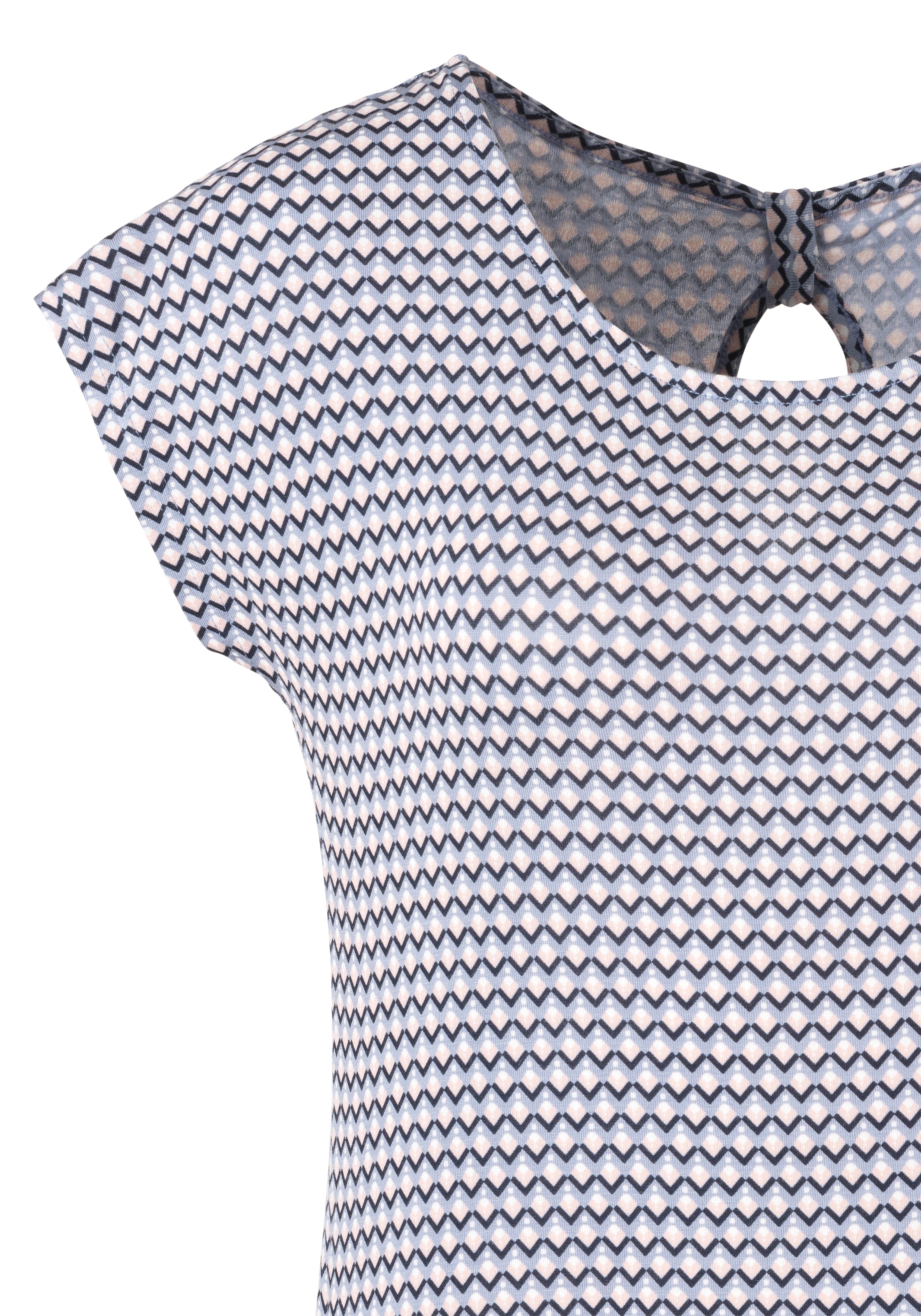 Vivance T-Shirt, (2er-Pack), mit Cut-Out und zarter Raffung im Nacken für  kaufen | BAUR