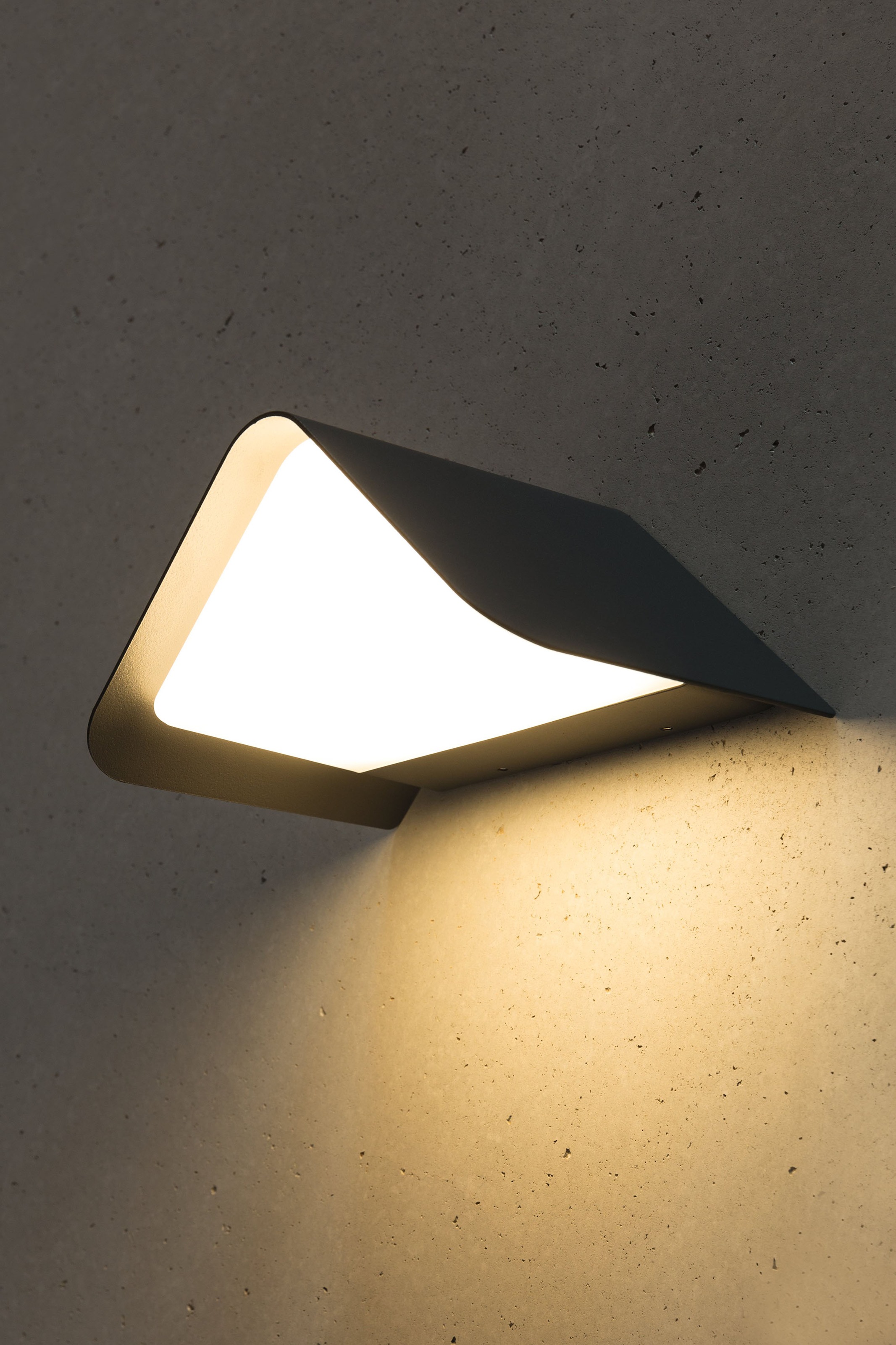 Heitronic Java LED Wandleuchte Anthrazit 24cm 2