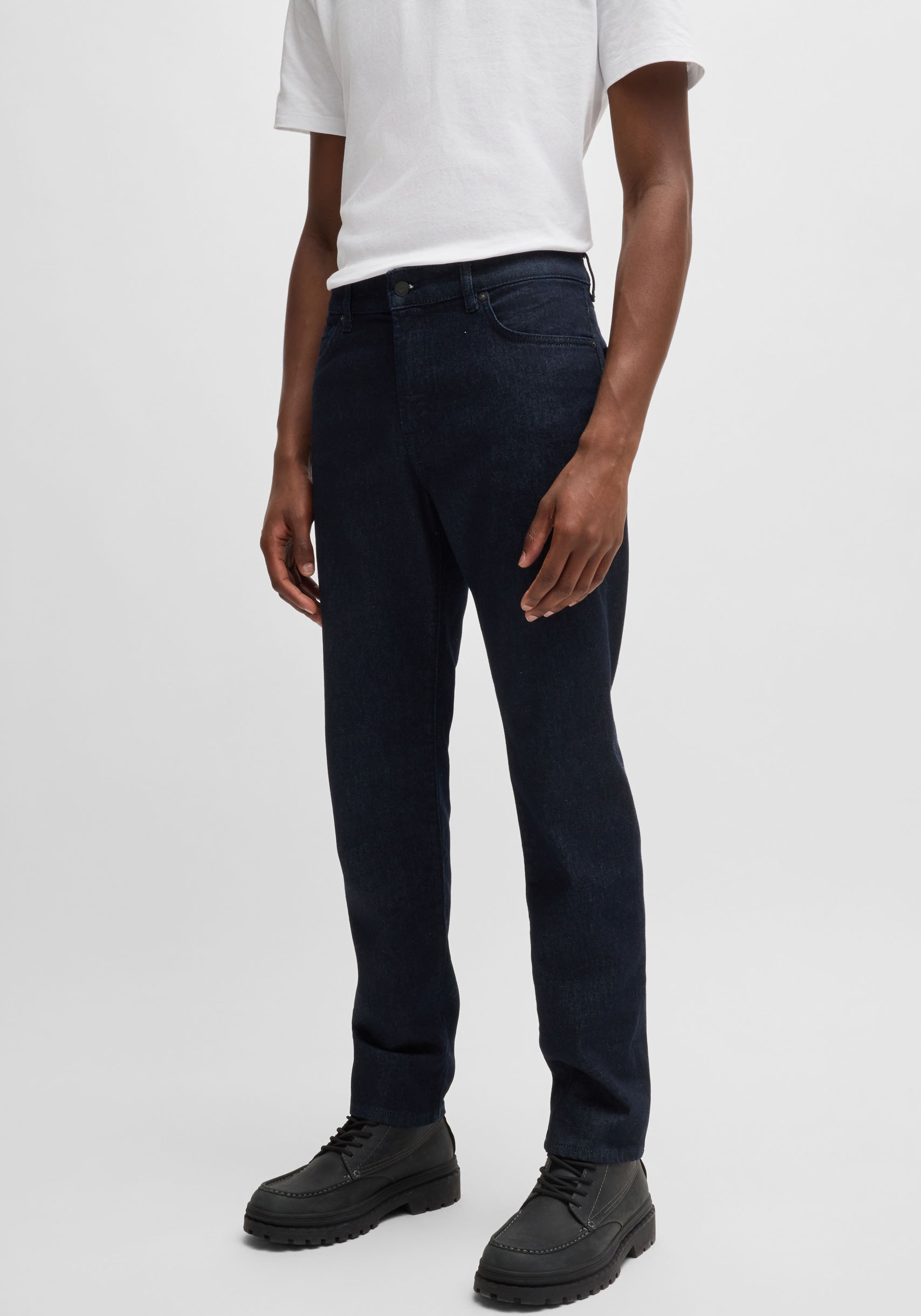 BOSS ORANGE Straight-Jeans "Re Maine Stretch Denim" Regular Gerades Bein Mittlere Leibhöhe