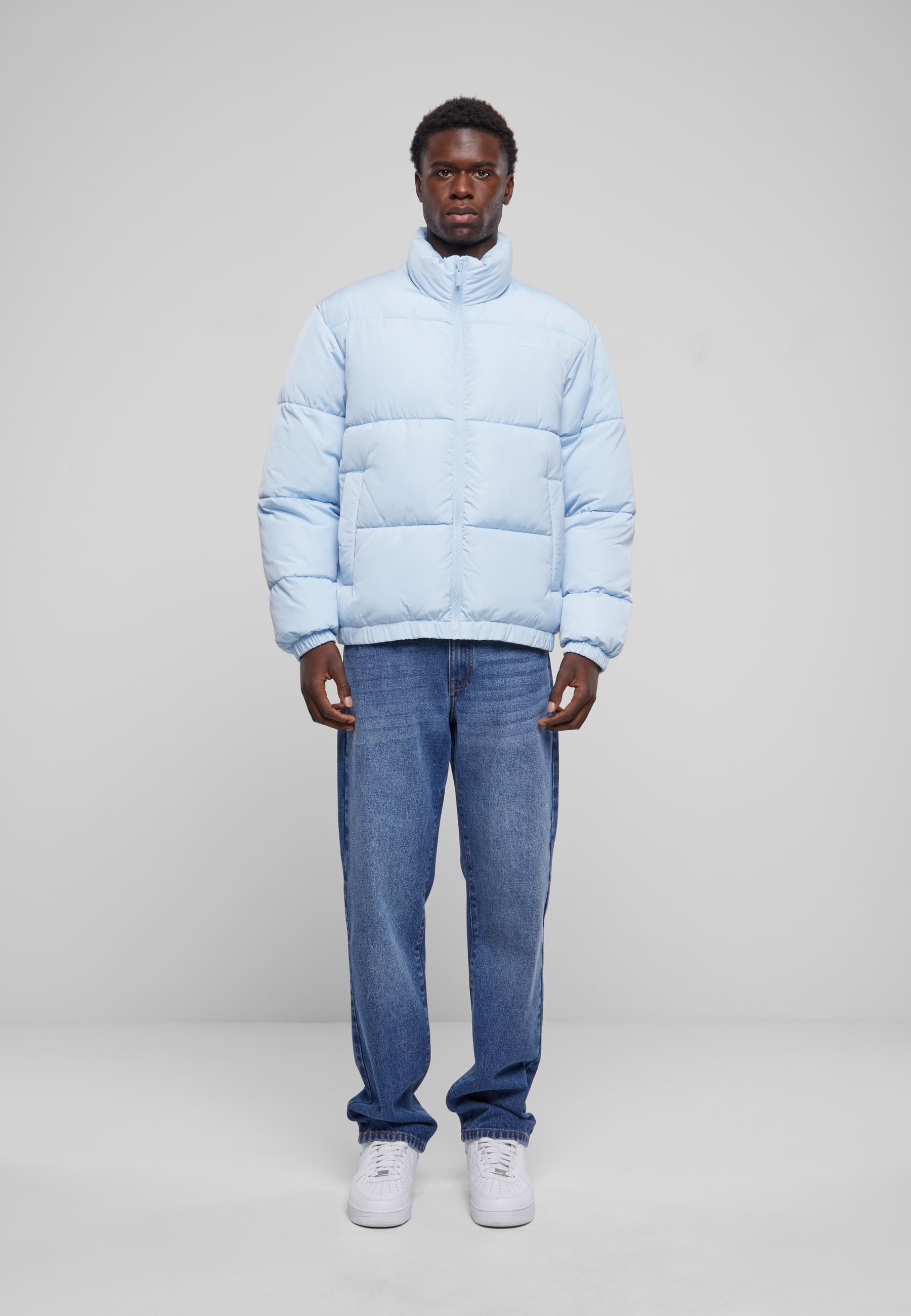 Karl Kani Winterjacke »Karl Kani Herren KM233-052-3 KK Chest Signature Puffer Jacket«, (1 St.), ohne Kapuze