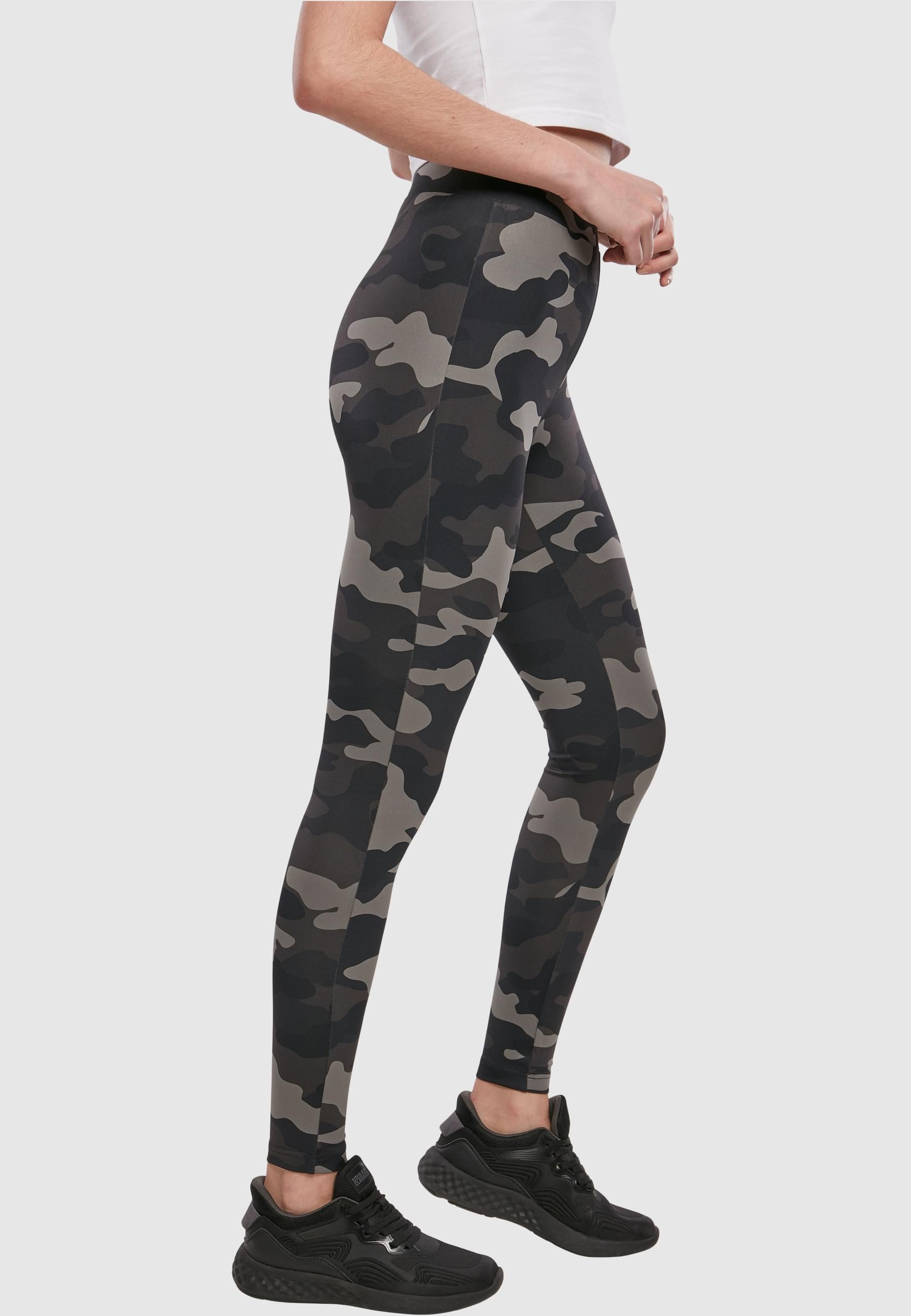 URBAN CLASSICS Leggings »Urban Classics Damen Ladies High Waist Camo Tech Leggings«, (1 tlg.)