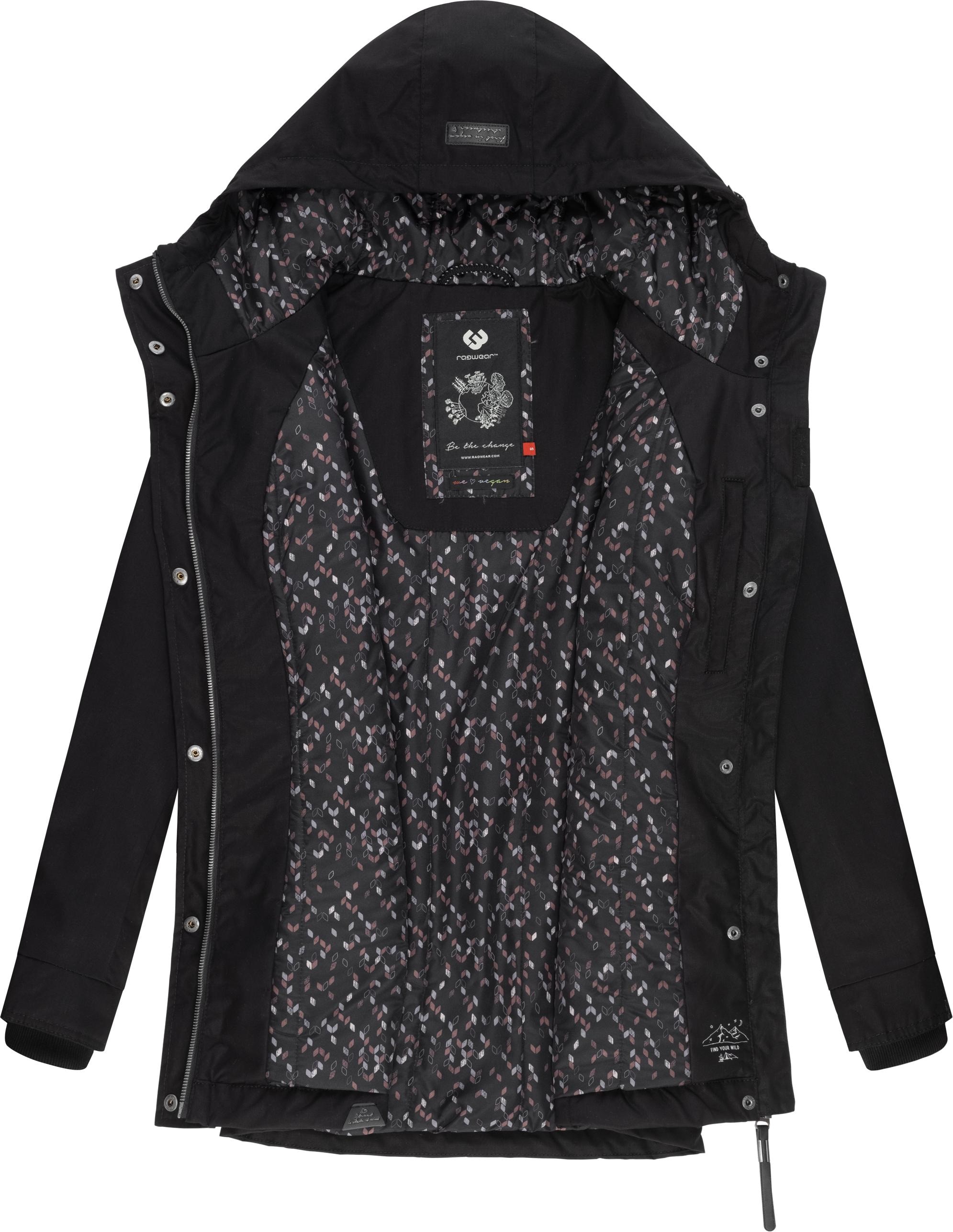 Ragwear Winterjacke »Monadis Black Label«, mit Kapuze, stylischer  Winterparka für die kalte Jahreszeit für kaufen | BAUR