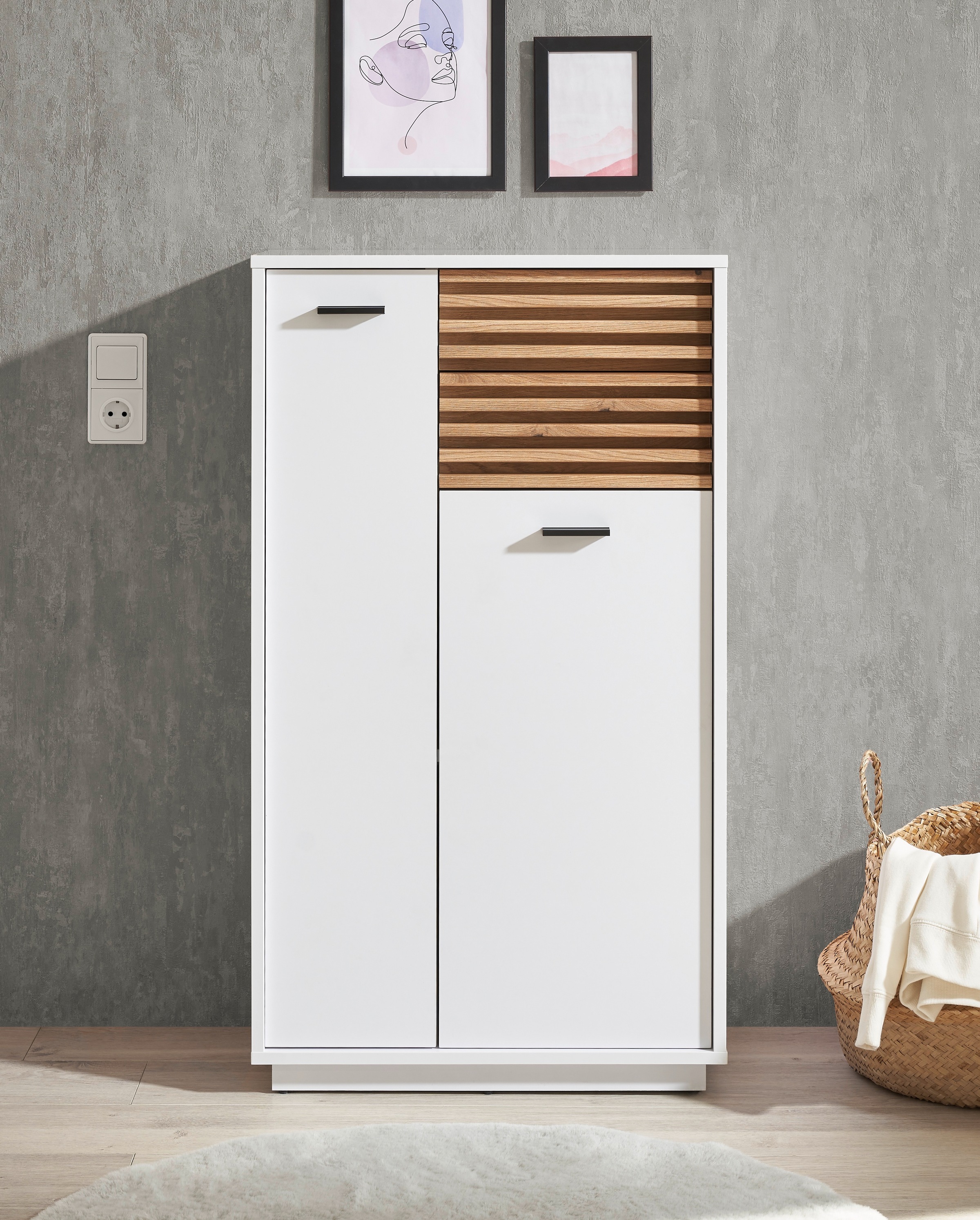 BASIC by Balculina Midischrank "Liguria B/H/T 60x106x35 cm" 1 Stk. tlg. Bre günstig online kaufen