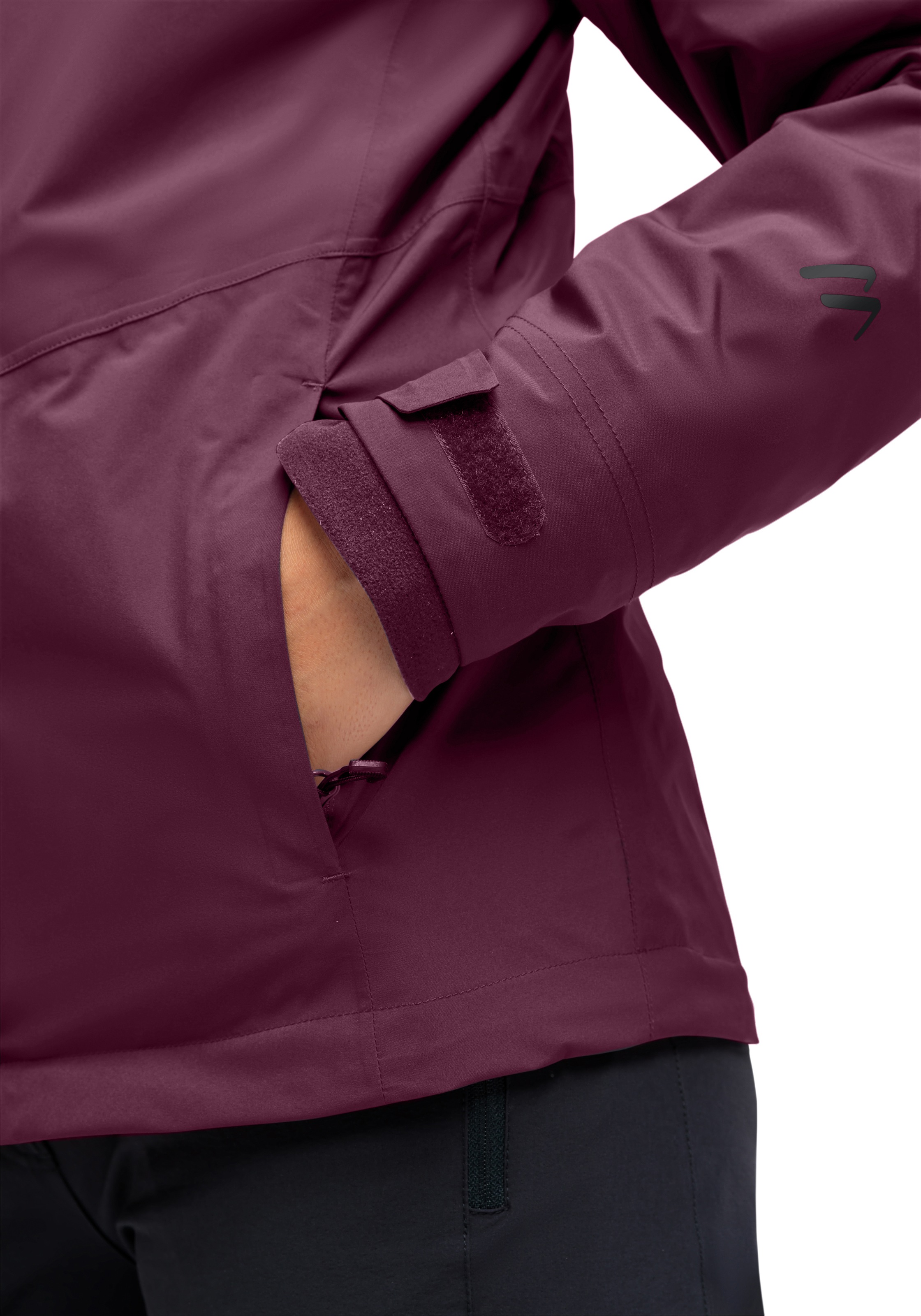Maier Sports Funktionsjacke »Metor 3in1 W«, Damen Outdoorjacke, wasserdicht, RV-Taschen, Kapuze