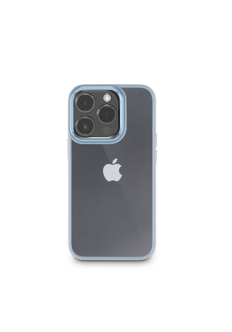 Smartphone-Hülle »Handyhülle für Apple iPhone 15 Pro, durchsichtig Blau,stabil...