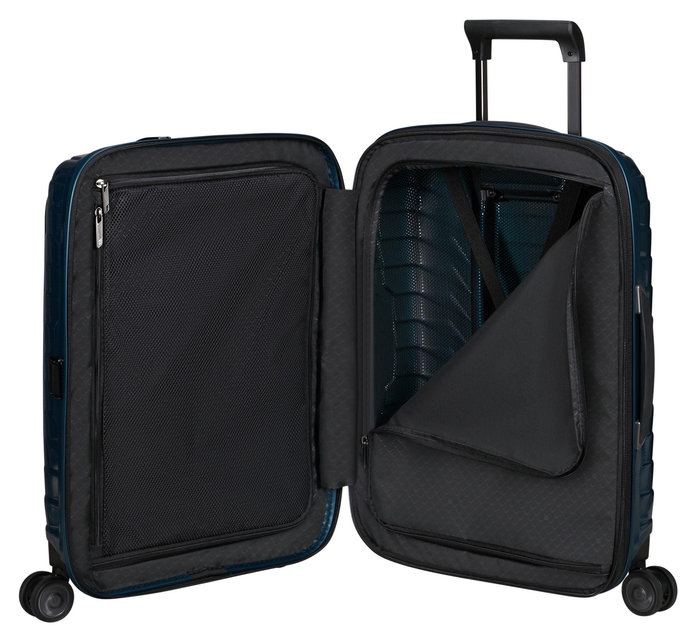 Samsonite Hartschalen-Trolley »PROXIS 55 EXP easy access« 42 l 4 Rollen Handgepäck Hartschalenkoffer Volumenerweiterung Laptopfach