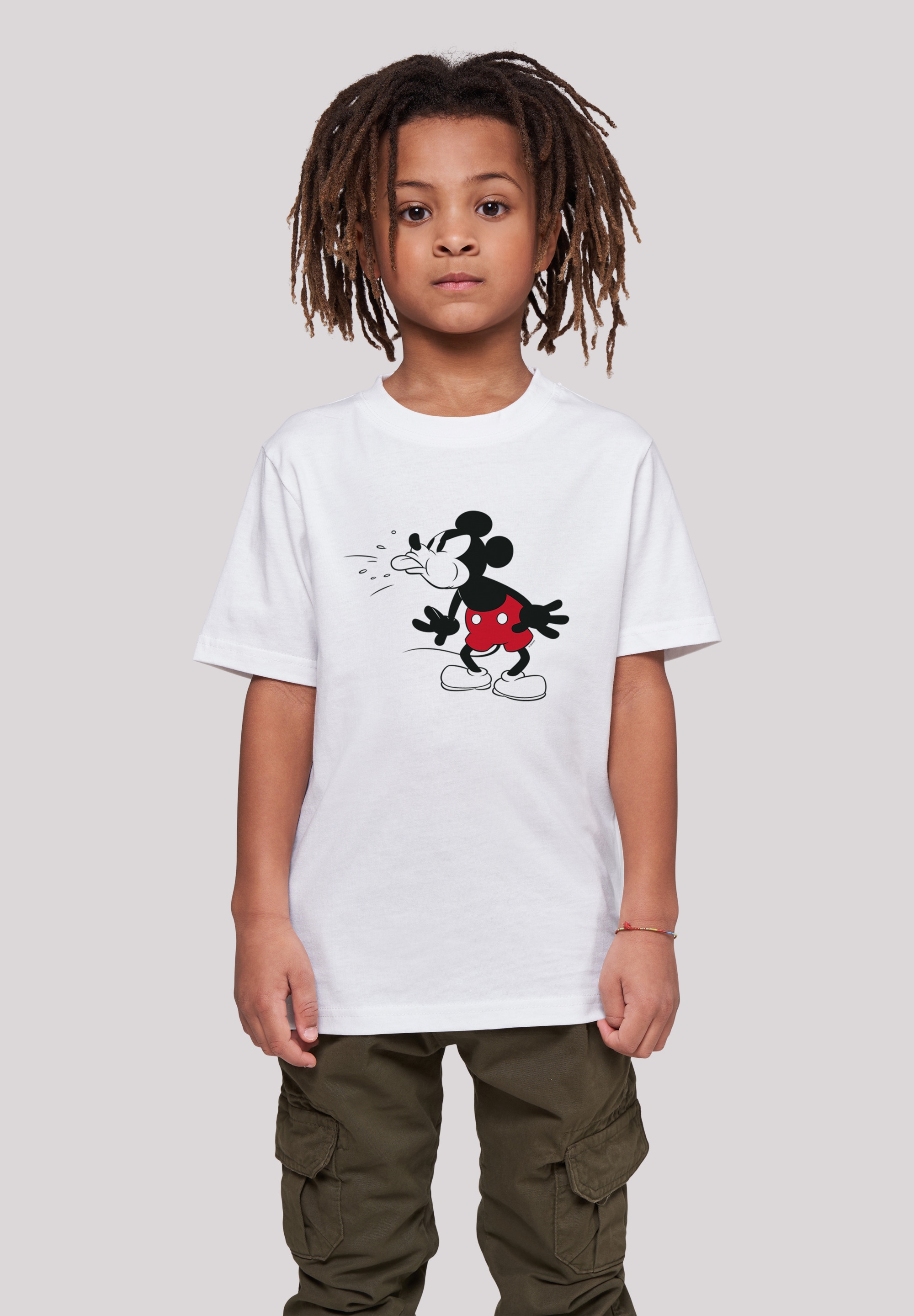 F4NT4STIC Kurzarmshirt »F4NT4STIC Kinder Disney Mickey-Mouse-Tongue with Kids Basic Tee«, (1 tlg.)