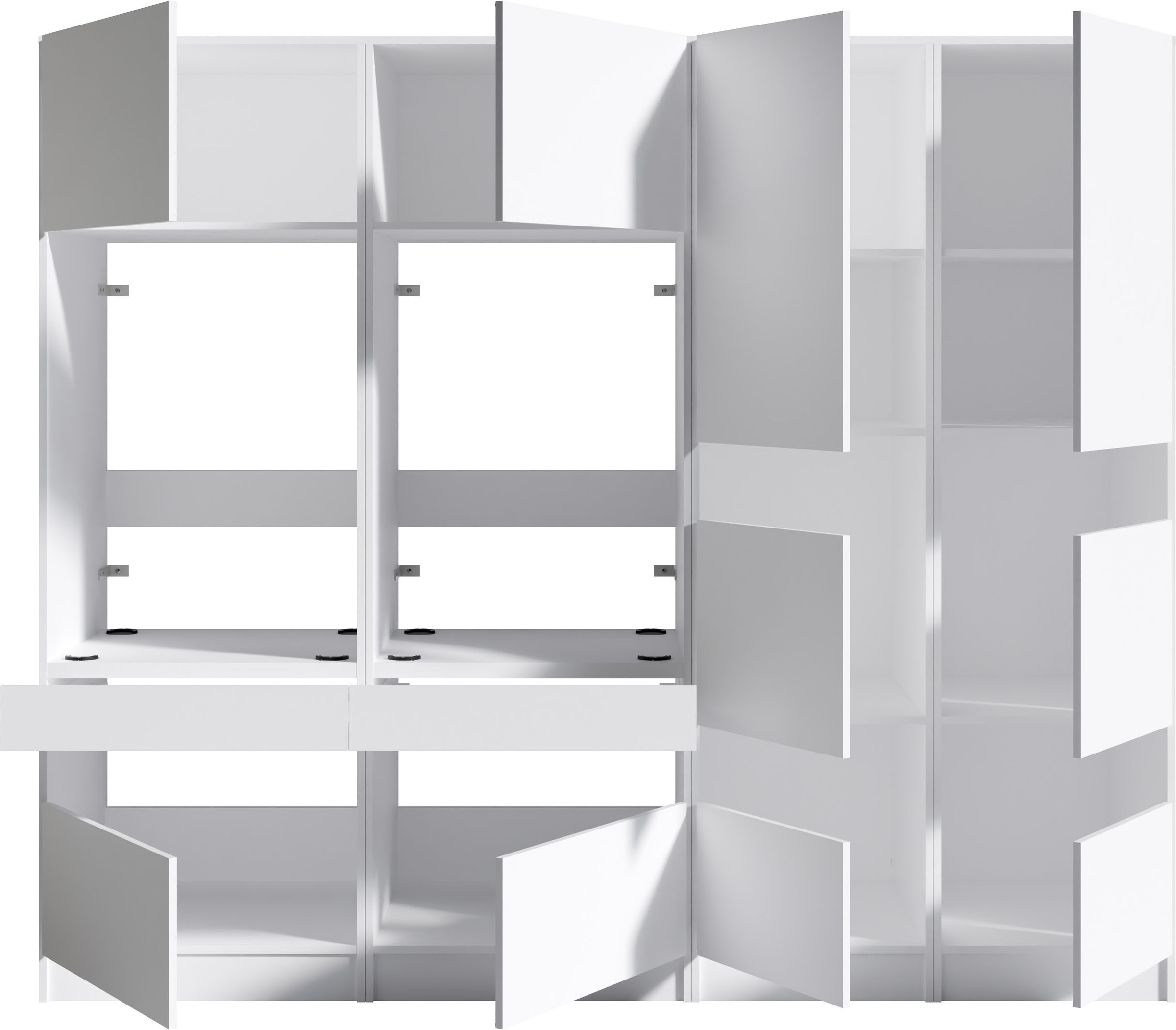BASIC by Balculina Mehrzweckschrank-Set »Washhome B/T/H 236x68x200 cm« 4 Stk. tlg.