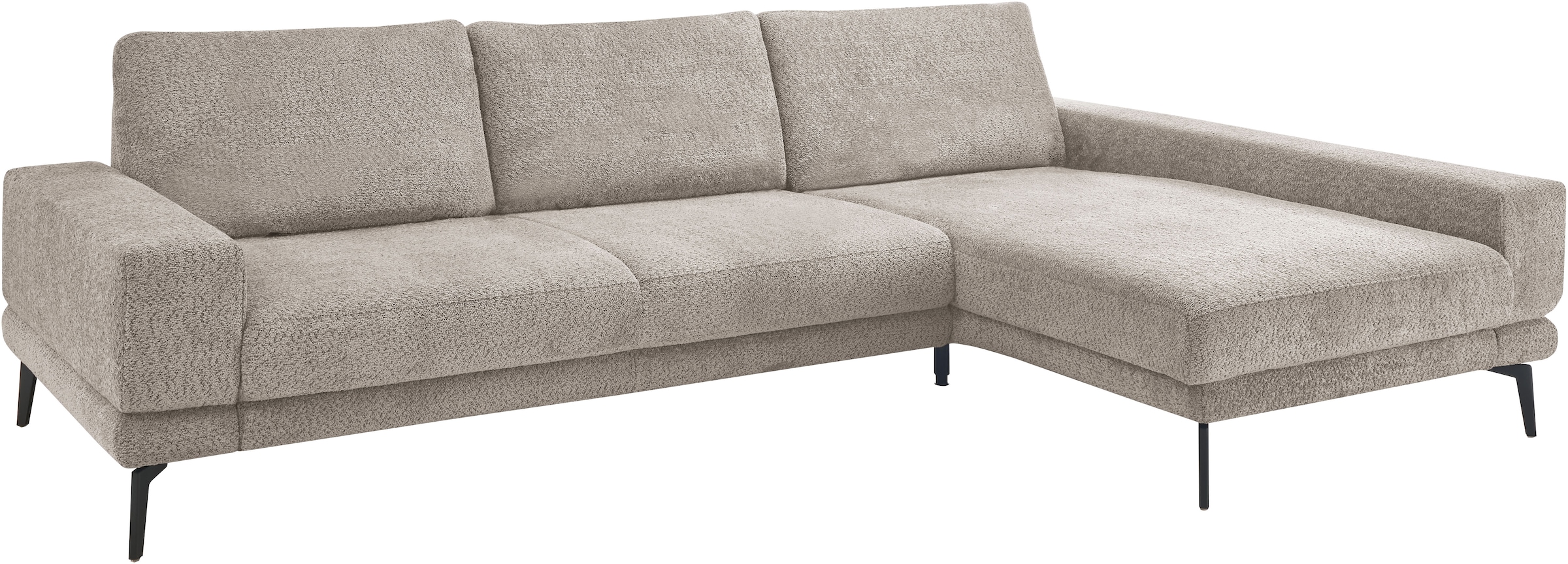 set one by Musterring Ecksofa "SO 3600 optimaler Sitzkomfort in Federkern o. Kaltschaum, 2 Sitzhöhen" Sitzhöhe 42 cm, Kaltschaum, B 293 x T 180 cm, Kama stone