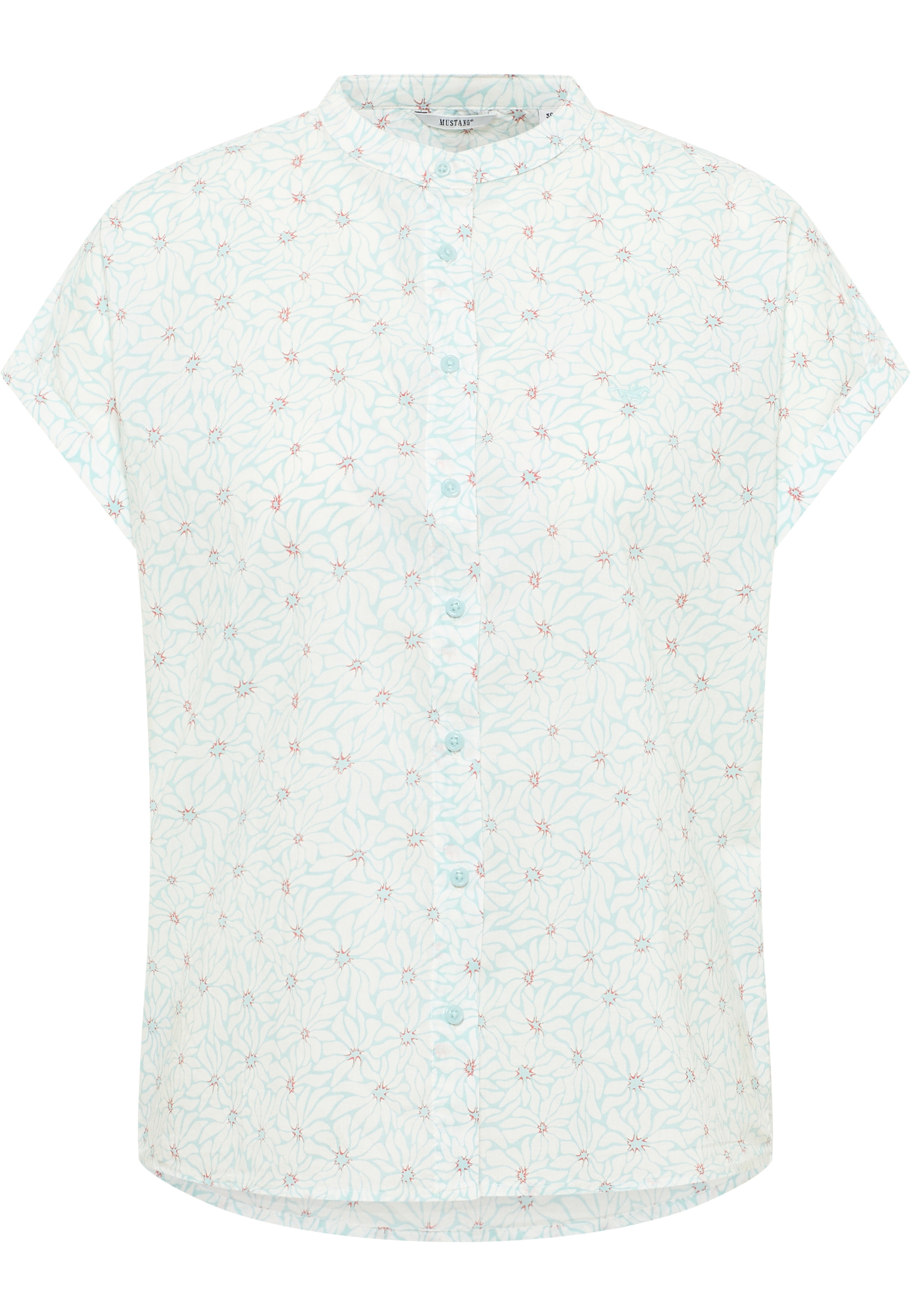 Mustang Kurzarmbluse »Damen Style Coral Spring...