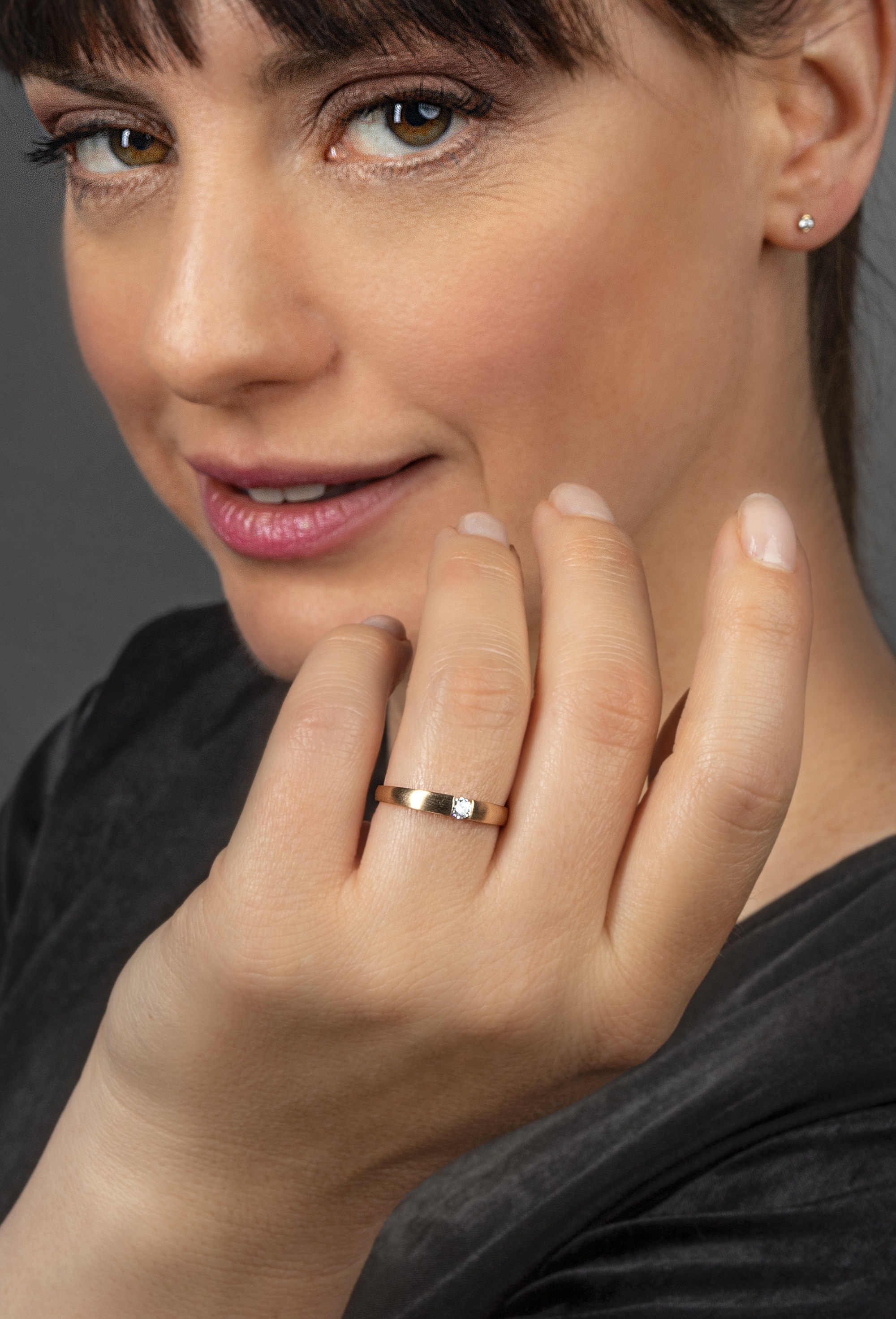 Diamantring ONE ELEMENT "0,05 ct Diamant Brillant Ring aus 585 Gelbgold" Gr. 58, gold, Fingerringe, Damen, 58, 0,05 mit Diamant, Diamanten Gelbgold 585 Gold, Diamanten, Gelbgold 585, Gold, Diamantring, Feine Handarbeit – Diamantdetails für ein edles Leuch 3