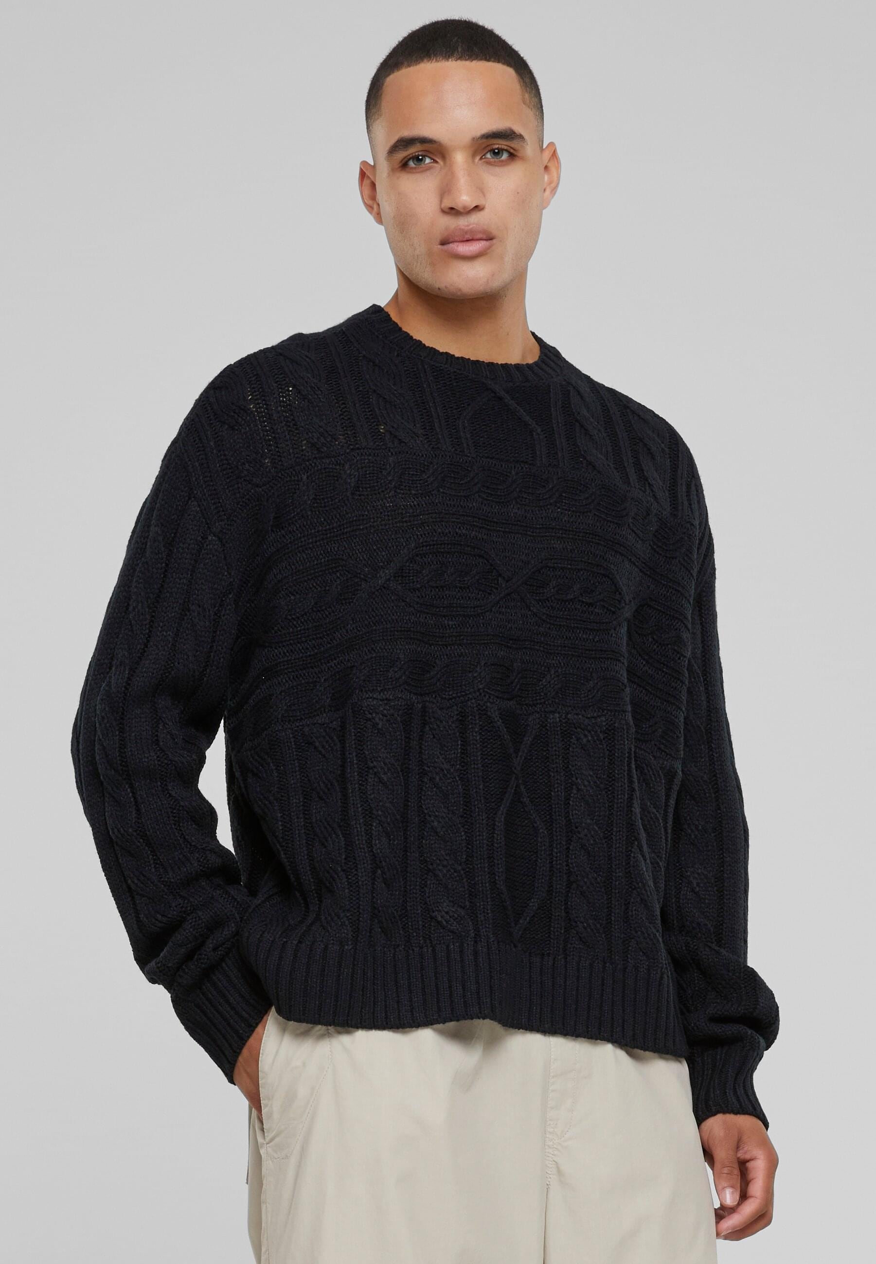URBAN CLASSICS Rundhalspullover »Urban Classics Herren Set In Boxy Sweater« 1 Stk.