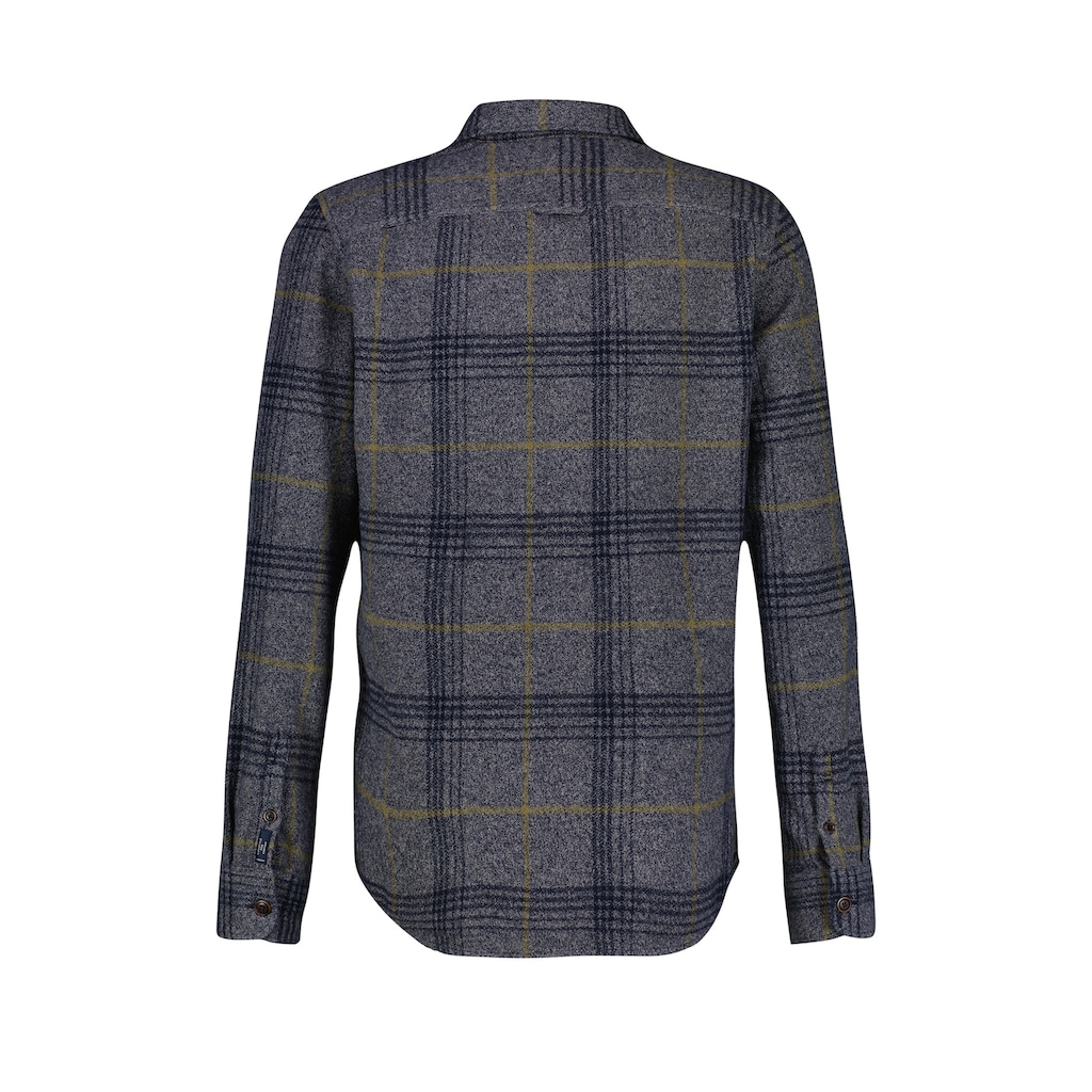 LERROS Flanellhemd »LERROS Overshirt in Karo-Wolloptik«