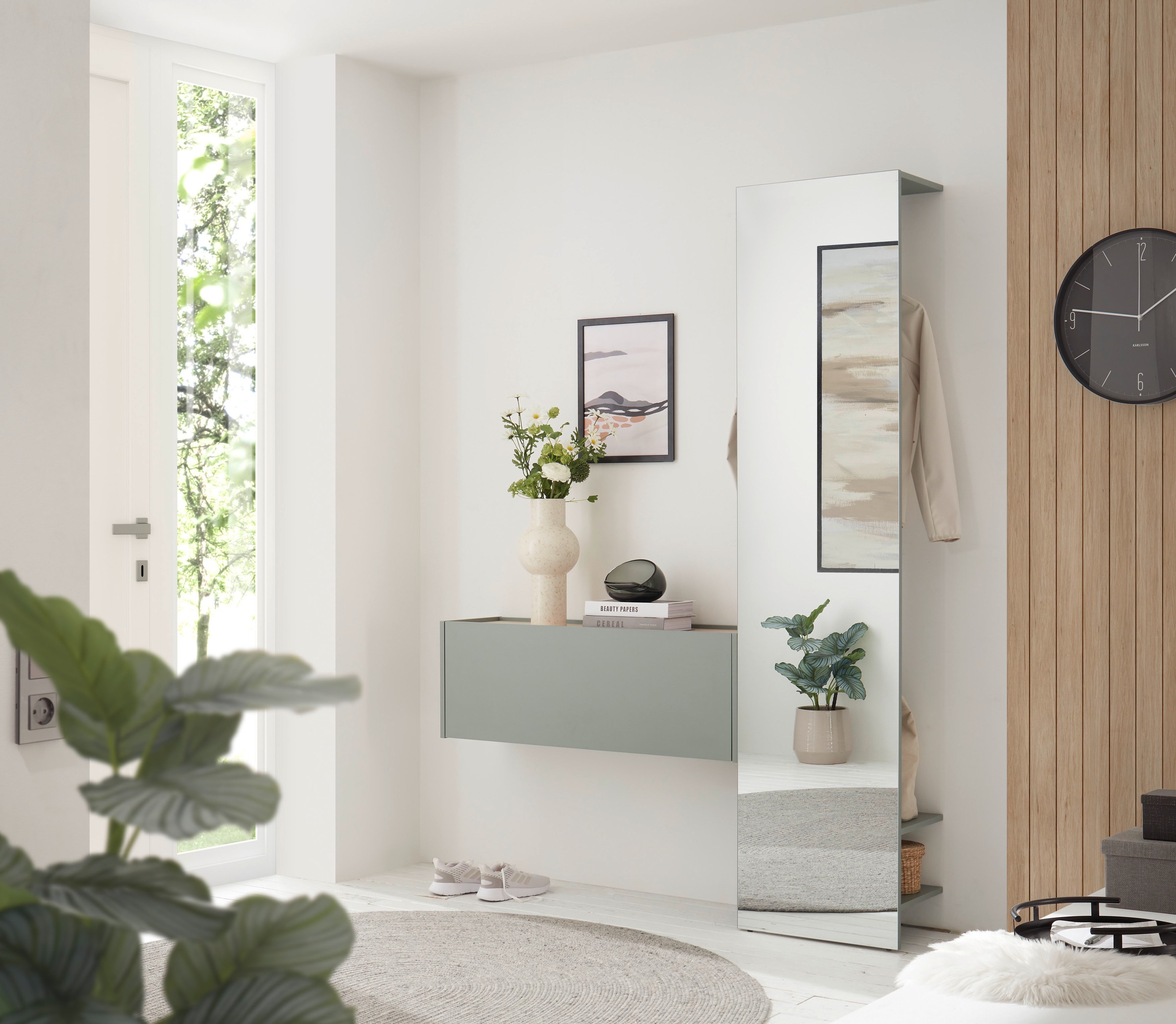INOSIGN Mehrzweckschrank »GiRON/CiTY, Wandgarderobe in vier Farben, Wandschrank«, zeitloses Design, Breite 100 cm, großes Fach