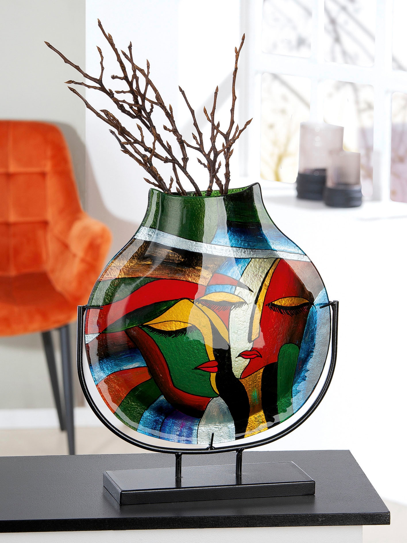 Casablanca by Gilde (1 dekorative St.), »Vero«, | bestellen Dekoobjekt BAUR Vase aus Dekovase Glas