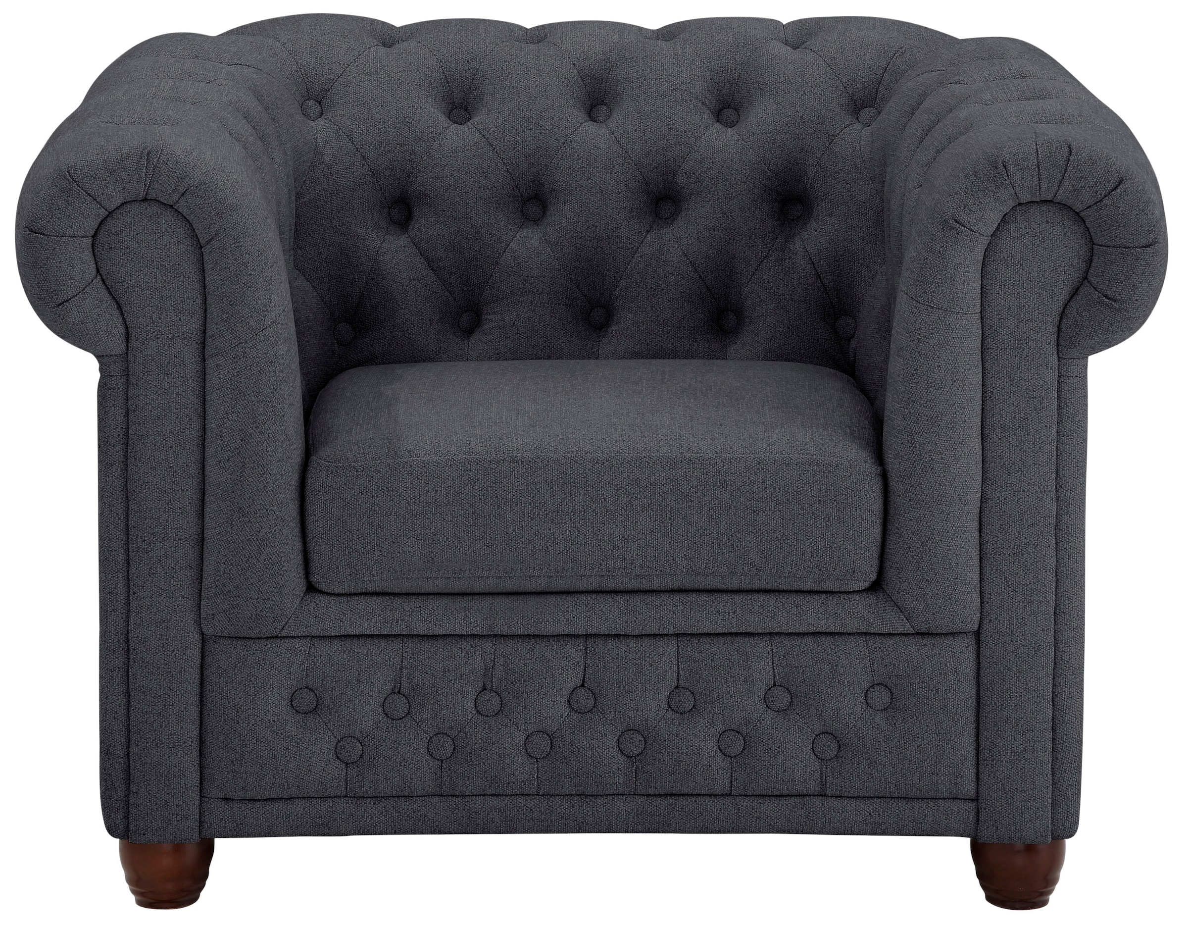 Home affaire Chesterfield-Sessel »New Castle Sessel«, hochwertige Knopfheftung, B/T/H: 104/86/72 cm