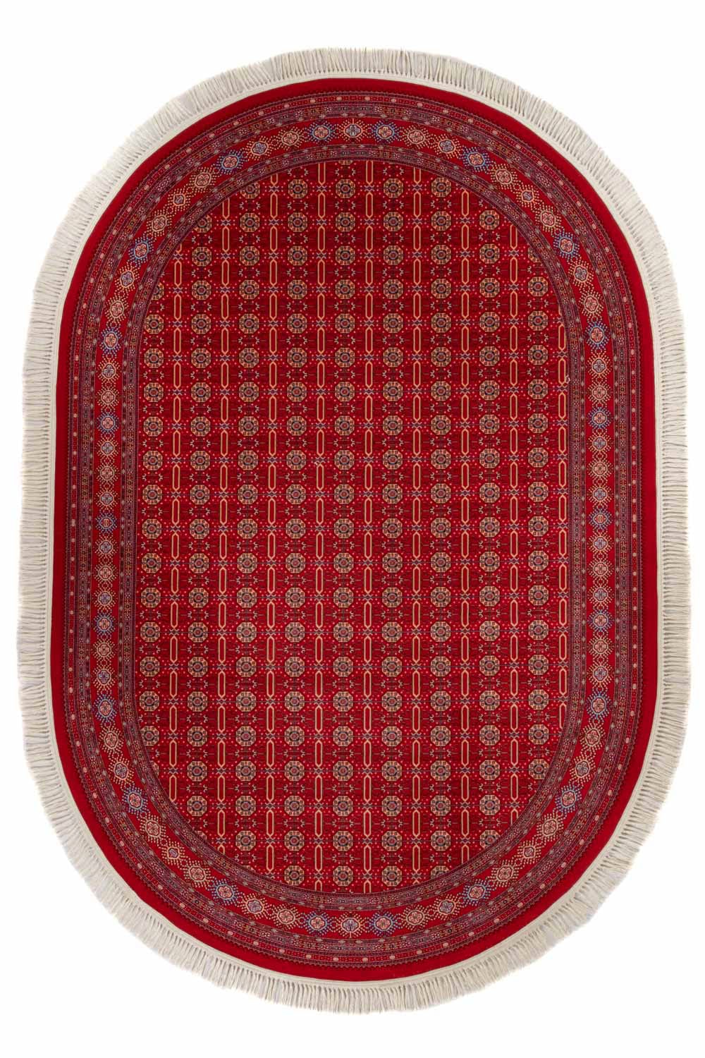 morgenland Orientteppich "Orientteppich - Turkaman - rechteckig", oval, 8 mm Höhe