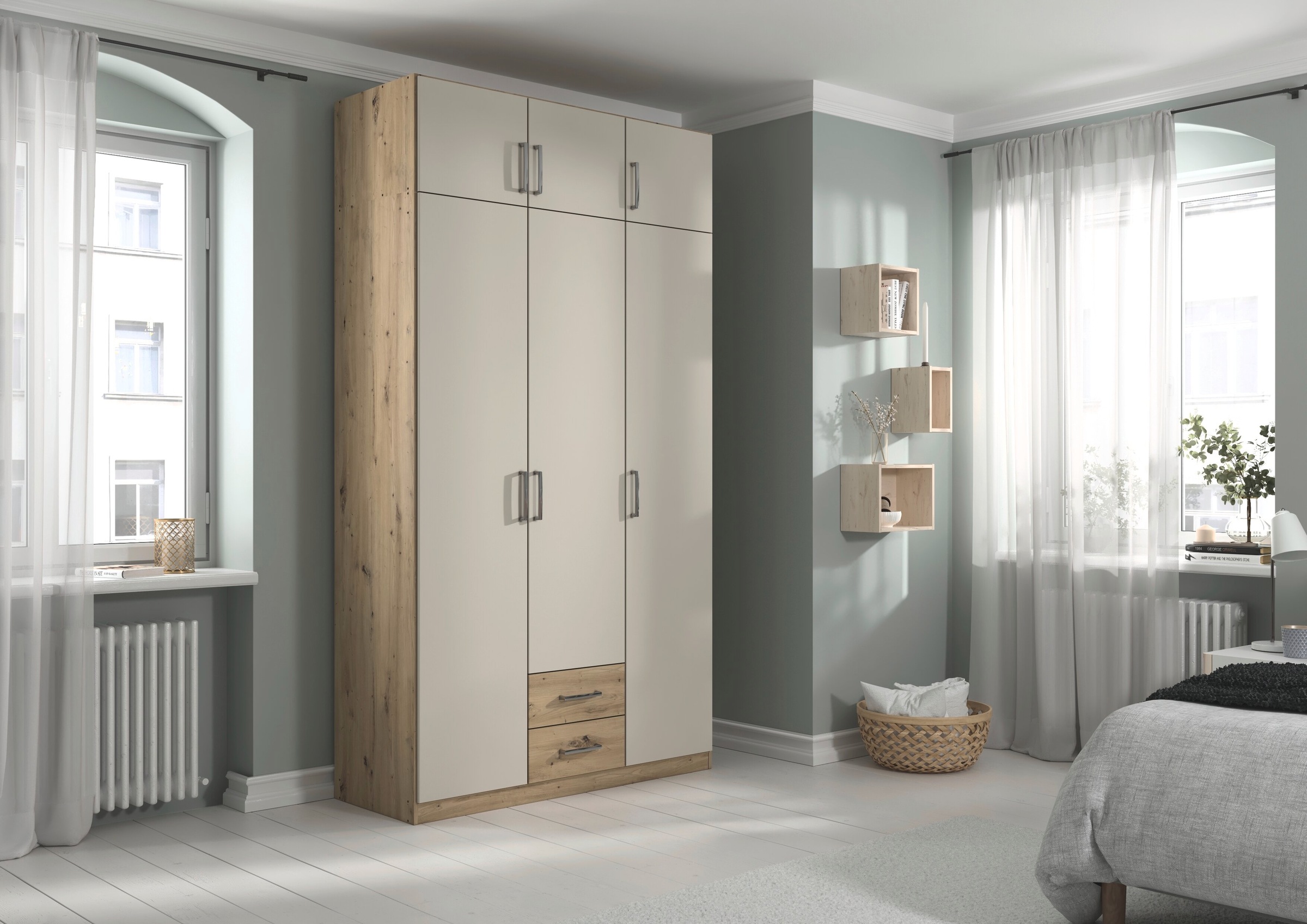 Thumbnail - rauch Kleiderschrank "Schrank Garderobe Wäscheschrank GAMMA in 4 Breiten 91-226 cm" 3 verschiedene Ausstattungen BASIC/C...