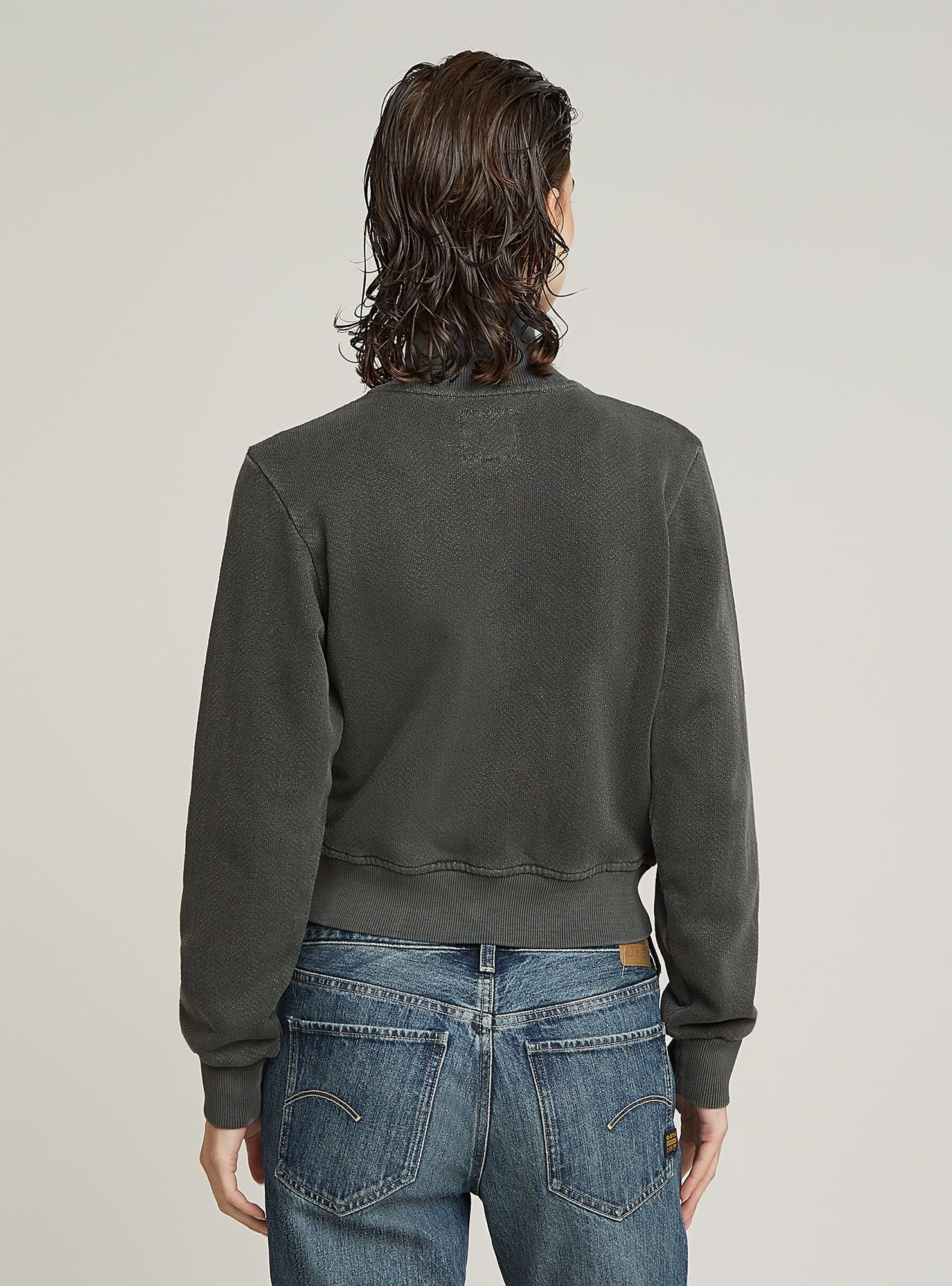 G-STAR Longpullover "Overdyed Slim Track Sweater Jacke" günstig online kaufen