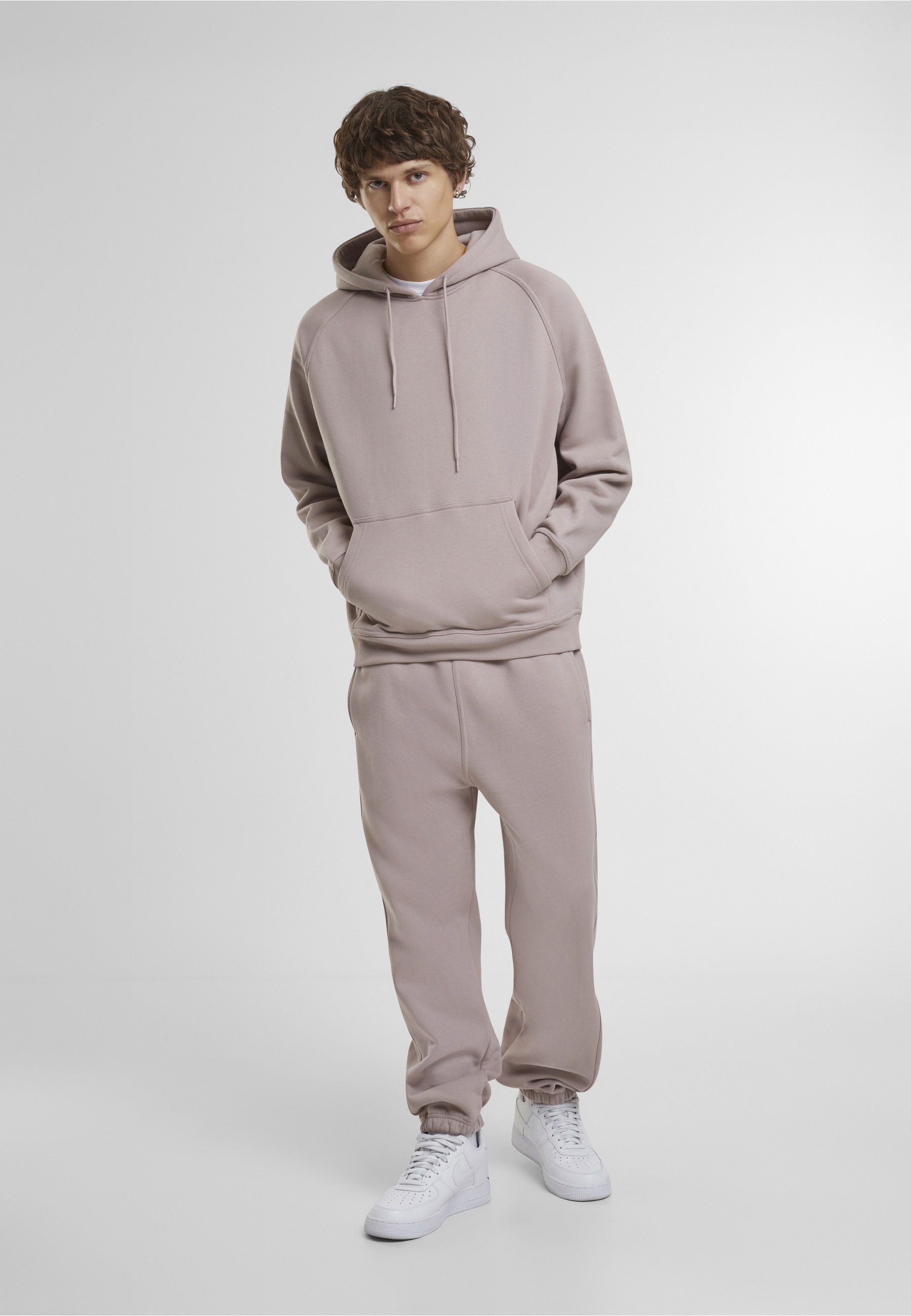 URBAN CLASSICS Rundhalspullover »Urban Classics Herren Blank Hoody« 1 Stk.