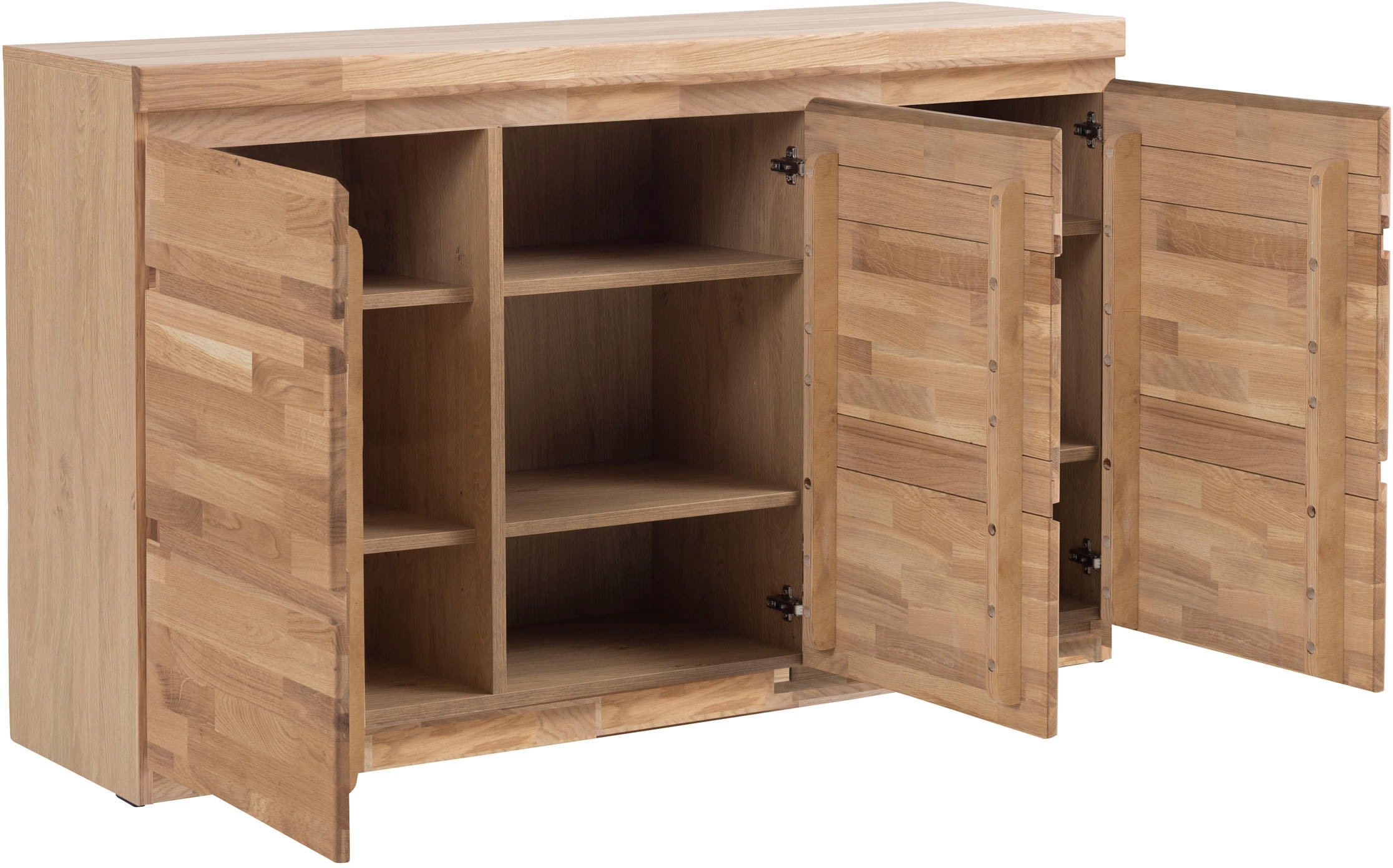 Home affaire Sideboard »OSLO«, Breite ca. 135 cm, Teilmassiv