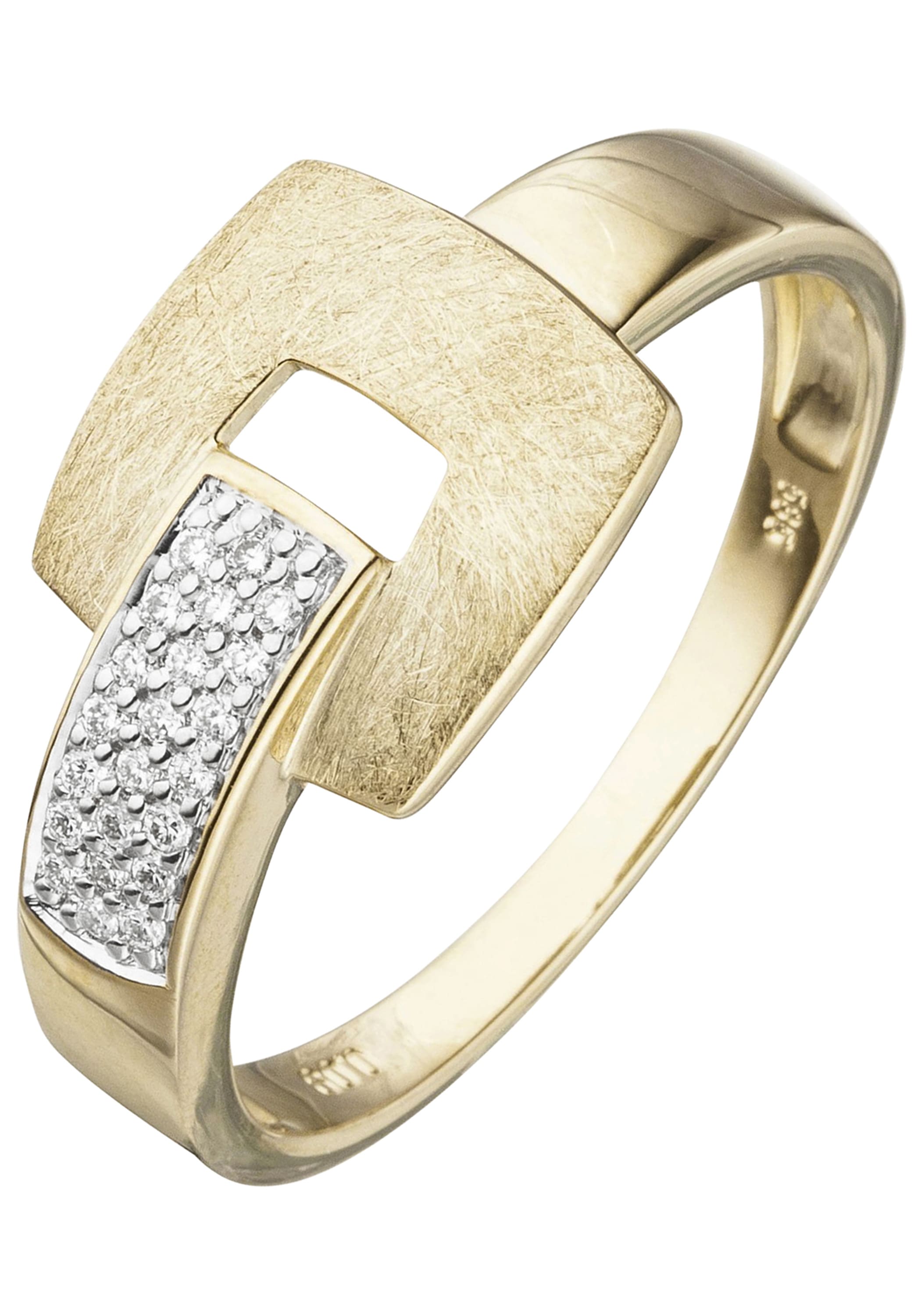 JOBO Fingerring, 585 Gold mit 22 Diamanten kaufen | BAUR