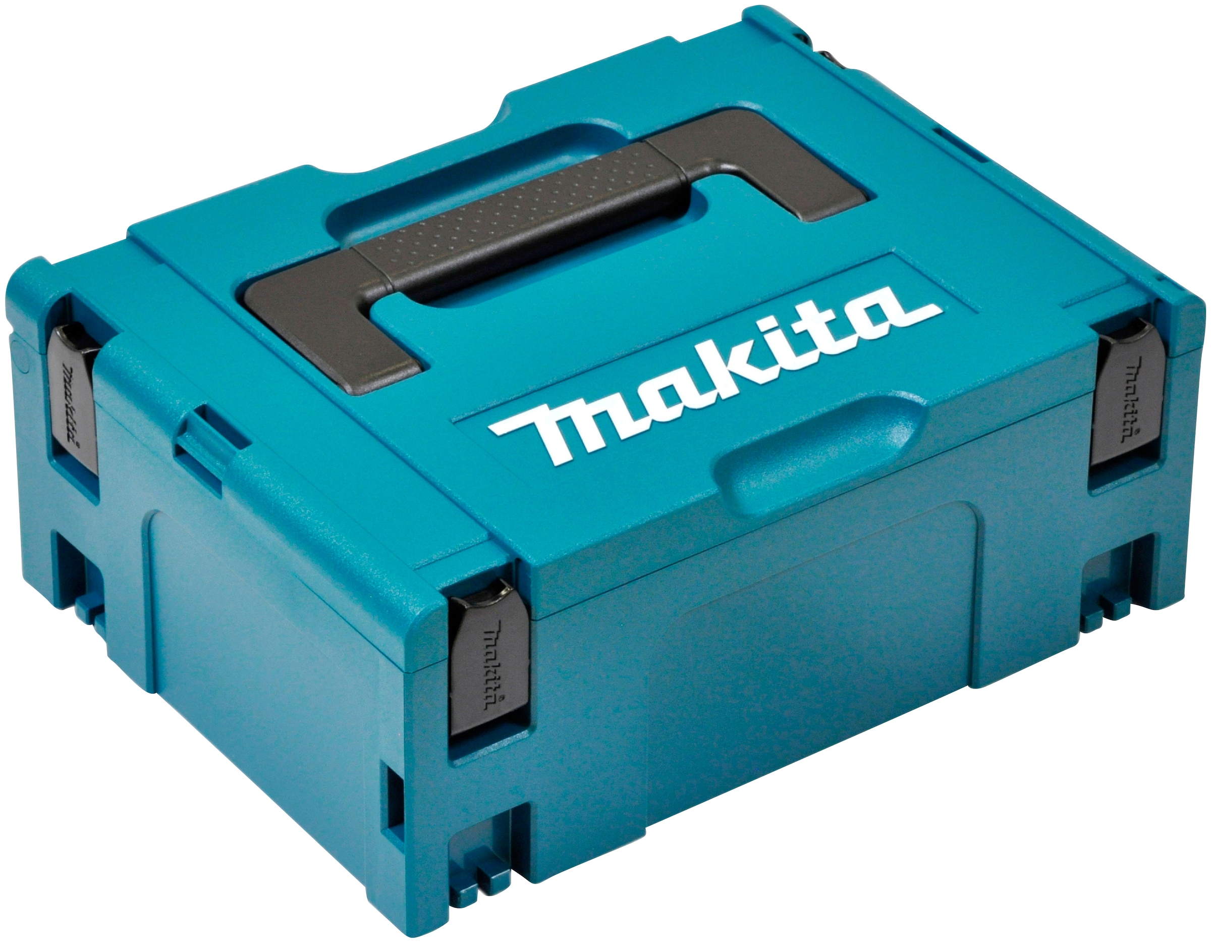 MAKITA Werkzeugkoffer "MAKPAC Gr. 2", B:29,5cm H:16,3cm T:39,5cm, blau, Aufbewahrungsboxen, unbefüllt, BxHxT: 29,5x16,3x39,5 cm