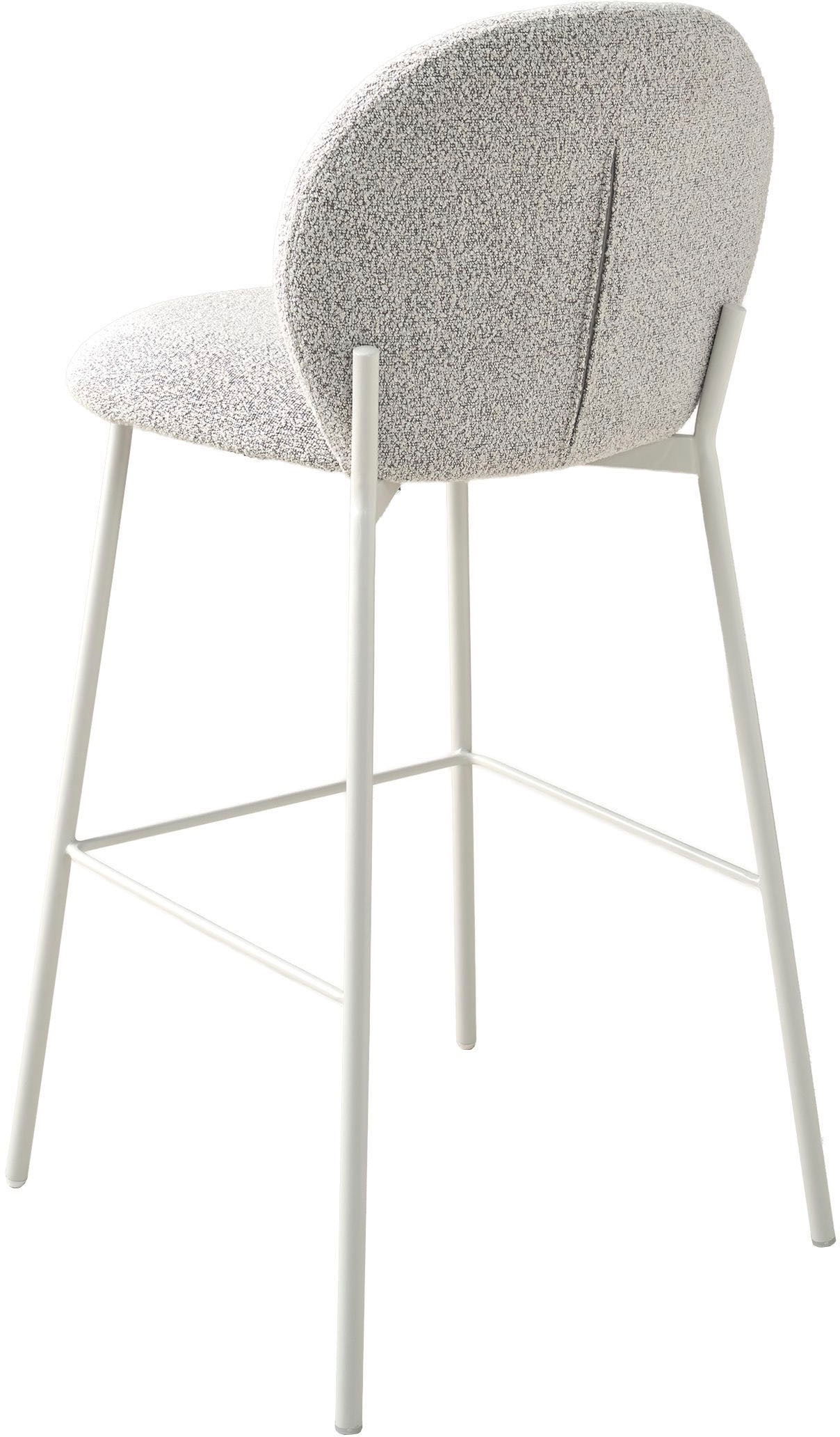 SCHÖNER WOHNEN-Kollektion 4-Fußstuhl »FORDE« (Set) 2 Stk.Bezug Bouclé, Untergestell Metall pulverbeschichtet
