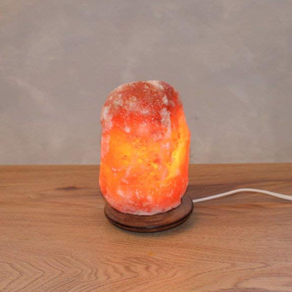 HIMALAYA SALT DREAMS Salzkristall-Tischlampe »Rock«, Handgefertigt aus  Salzkristall - jeder Stein ein Unikat, ca.1,7 kg bestellen | BAUR