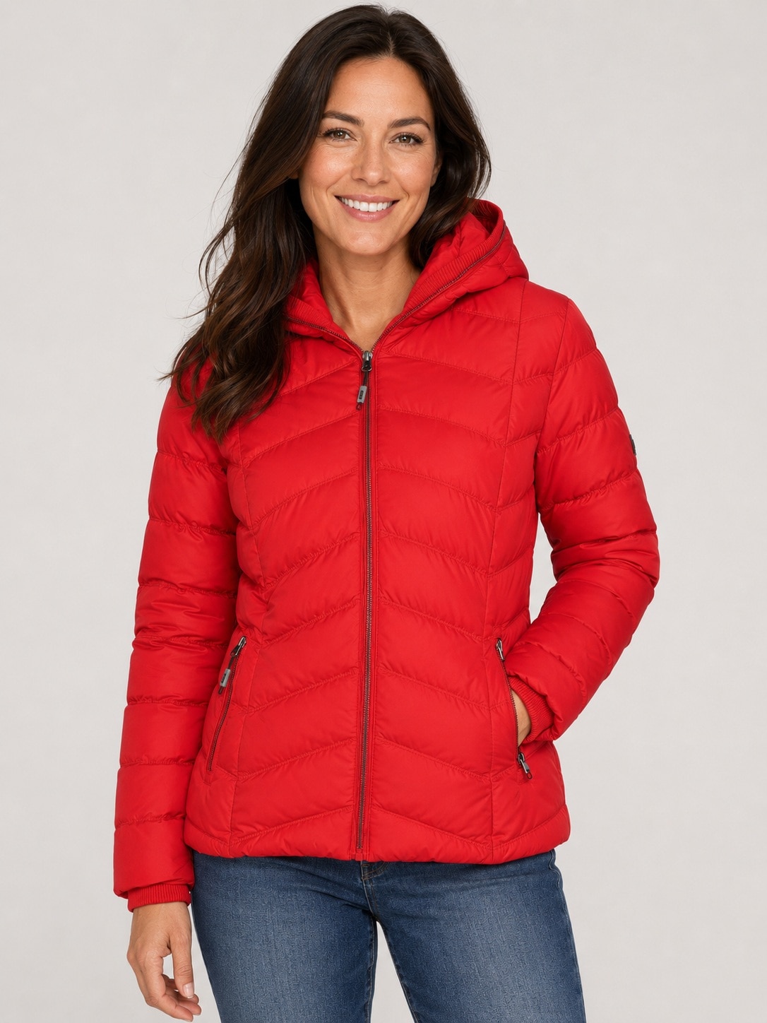 LPO Steppjacke "GILMOUR MELVILLE II Women" mit Kapuze auch in Großen Größen erhältlich