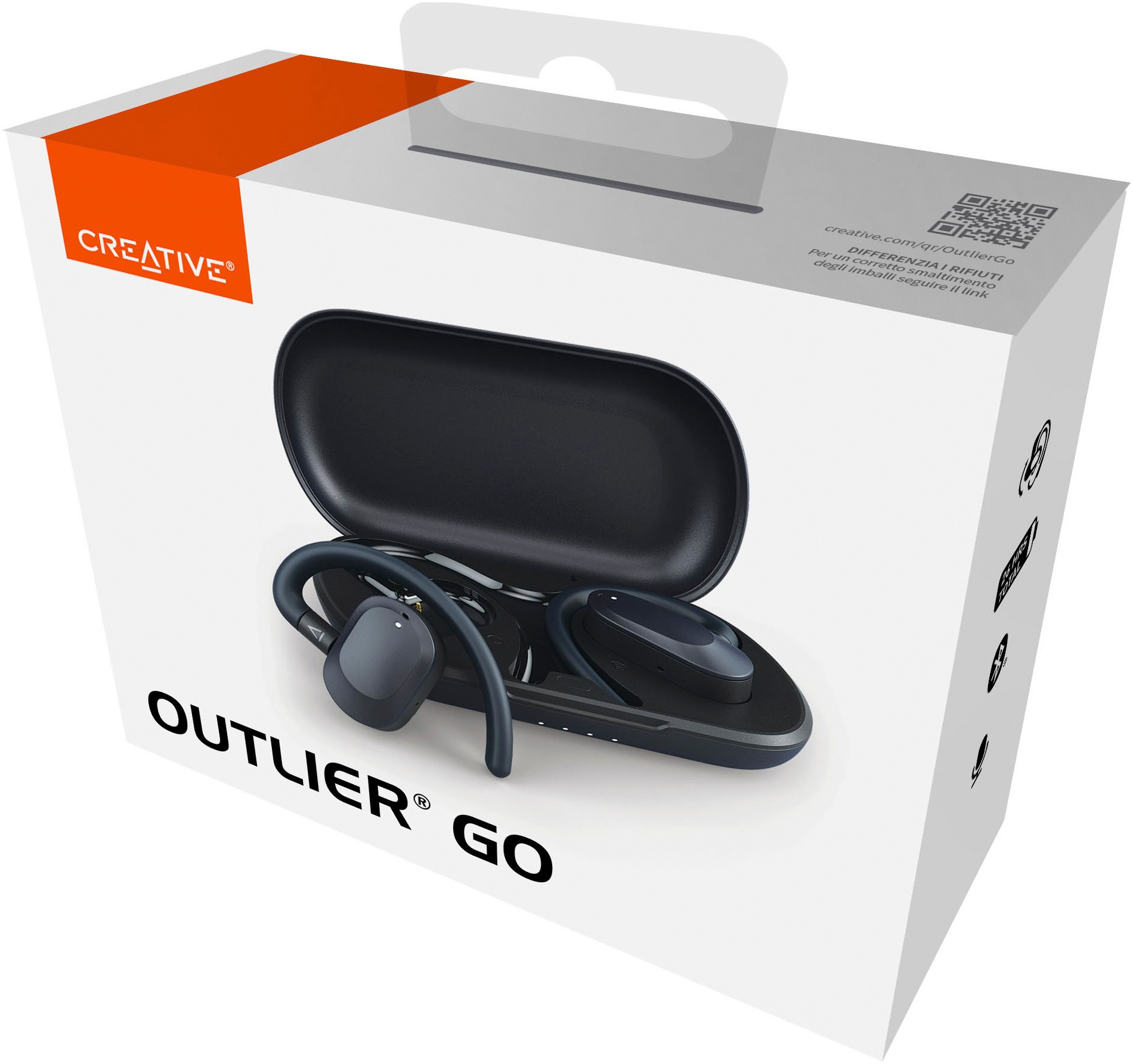 Creative Bluetooth-Kopfhörer »Outlier GO TWS«, HFP-A2DP Bluetooth-AVRCP Bluetooth-Bluetooth, Multi-Point-Verbindung-Sprachsteuerung, Bluetooth 5.4